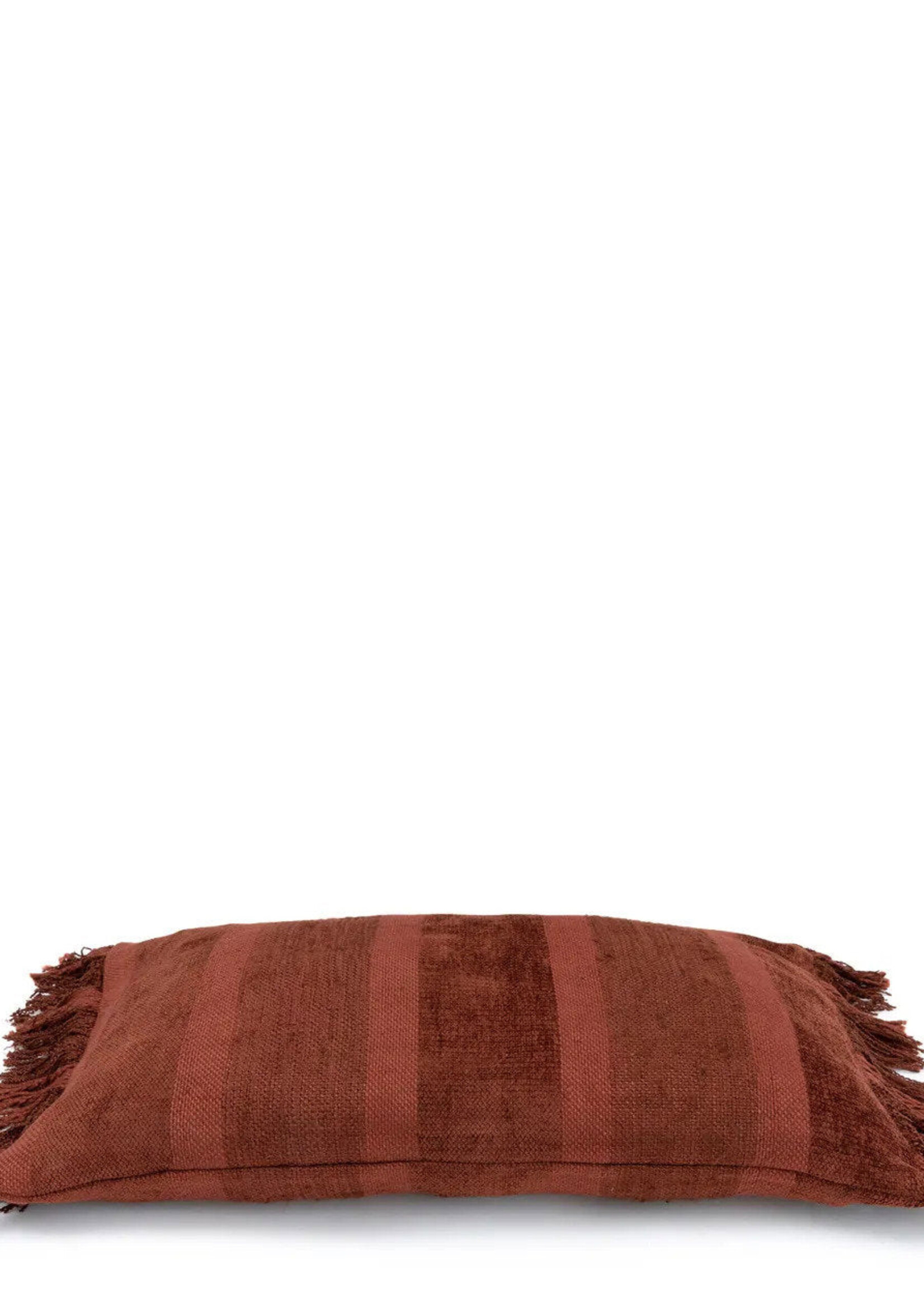 Bazar Bizar Antwerp The Oh My Gee Cushion Cover - Burgundy Velvet - 30x50