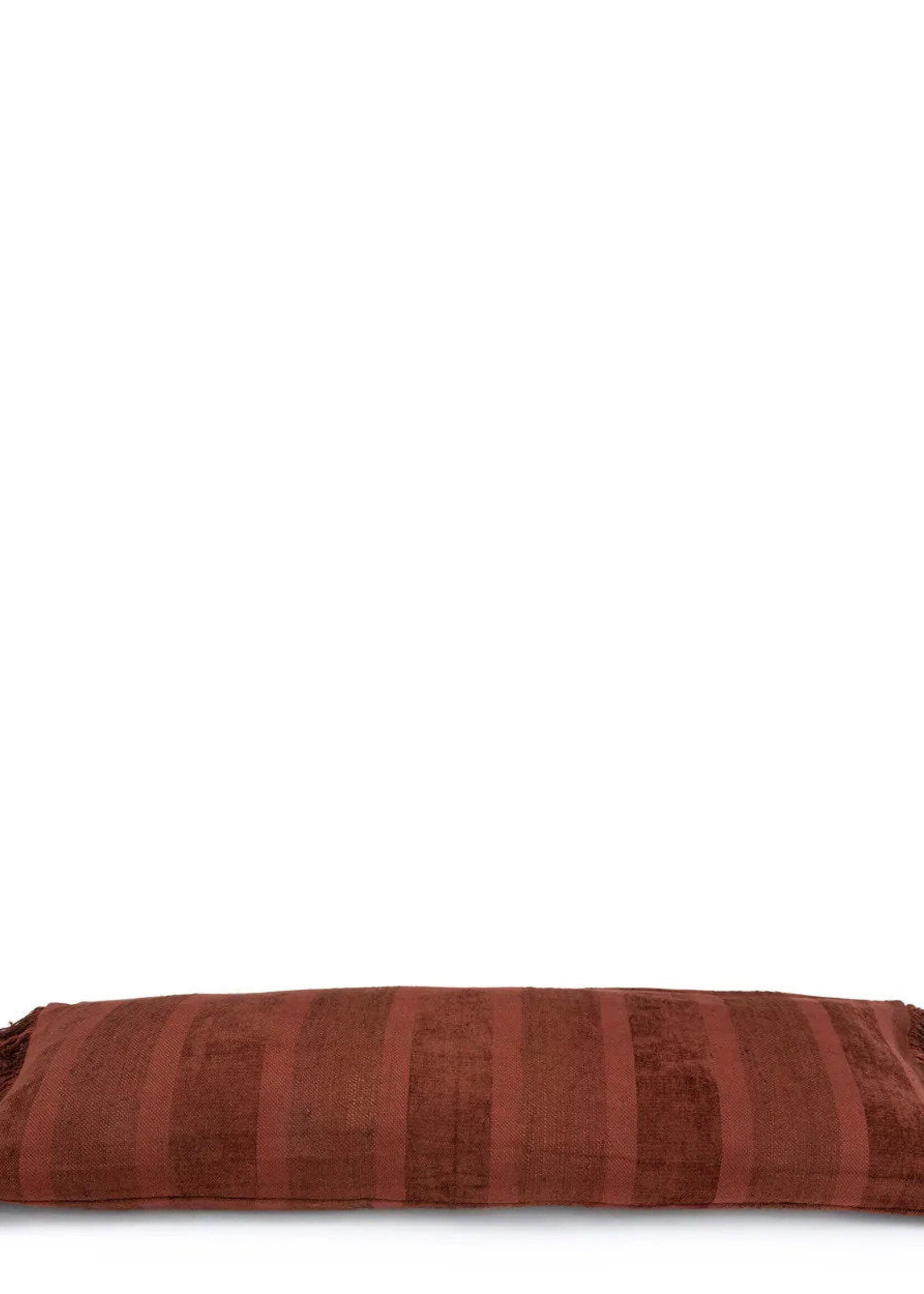 Bazar Bizar Antwerp The Oh My Gee Cushion Cover - Burgundy Velvet - 35x100