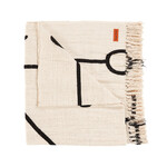 Bazar Bizar Antwerp The Evil Eye Bed Throw - Natural Black