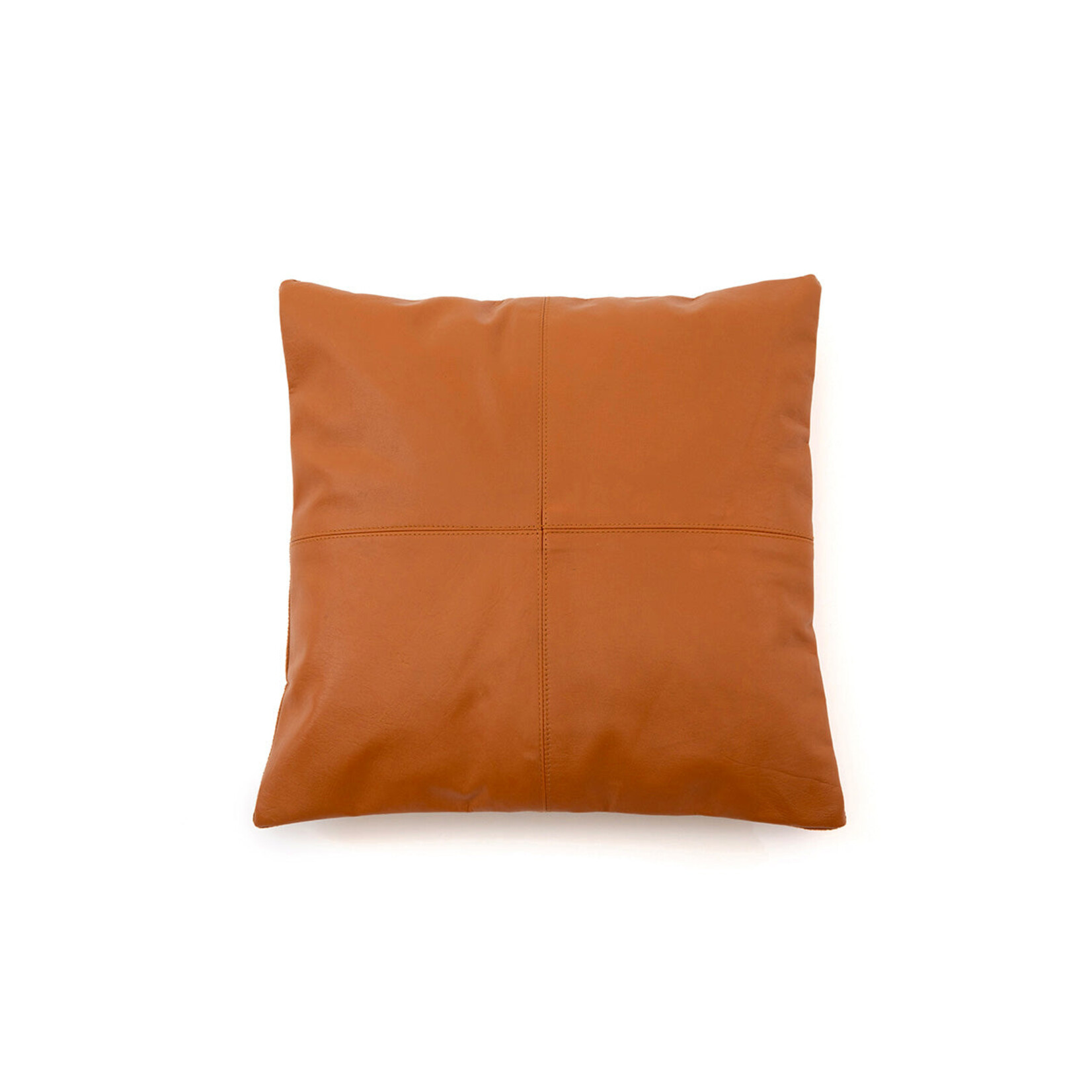 Bazar Bizar Antwerp The Four Panel Leather Cushion Cover - Camel - 40x40