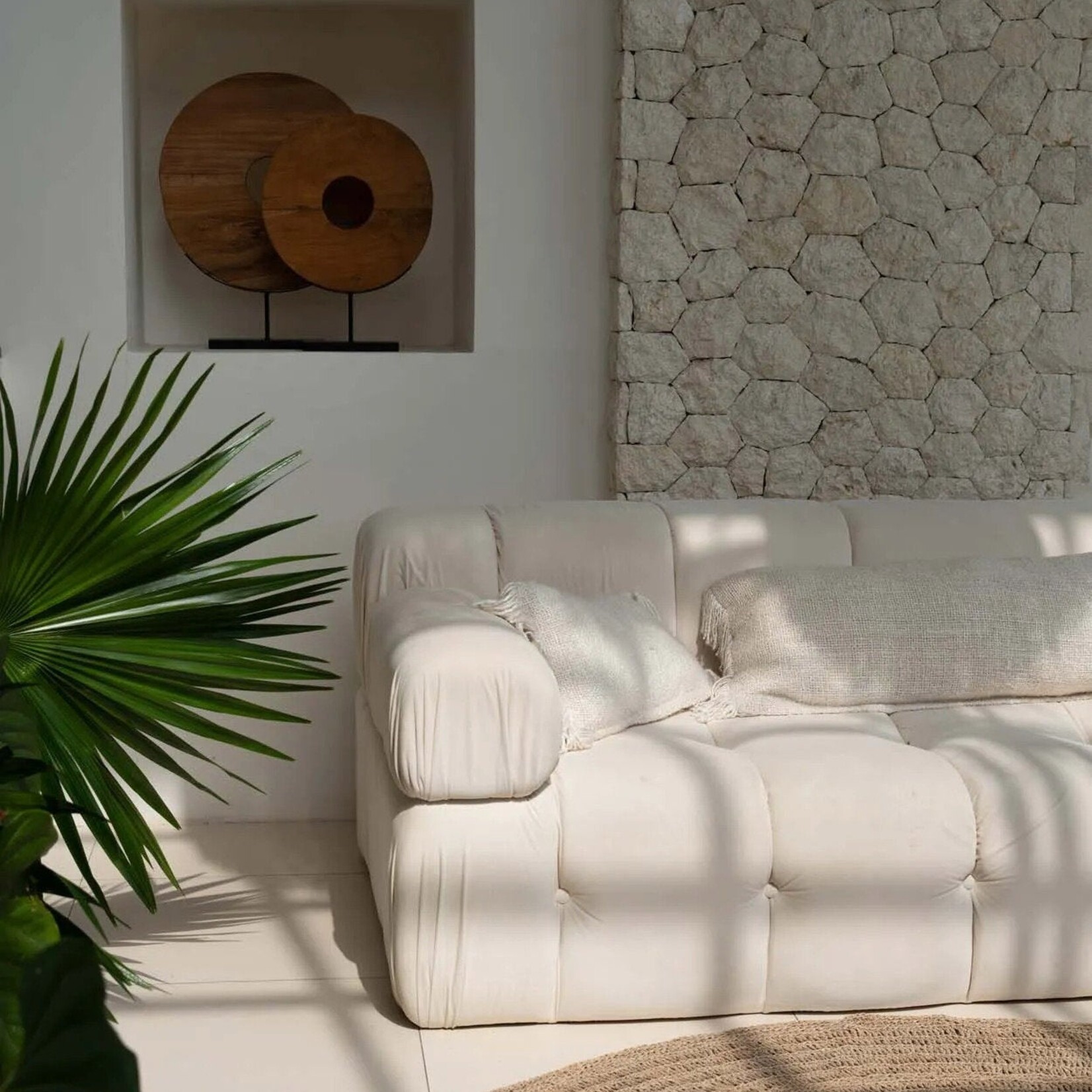 Bazar Bizar Antwerp The Oh My Gee Cushion Cover - Cream - 40x40