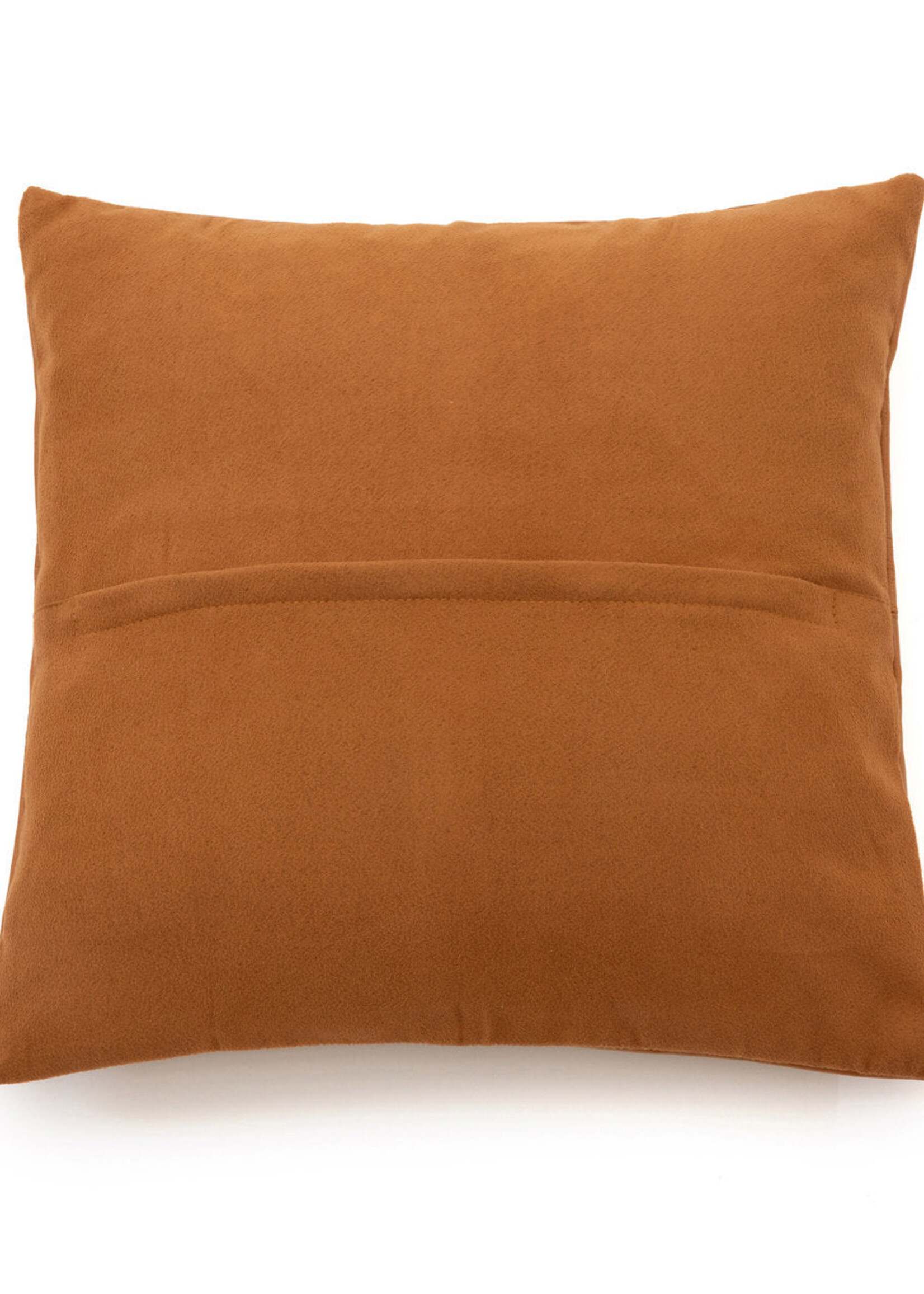 Bazar Bizar Antwerp The Four Panel Leather Cushion Cover - Camel - 40x40