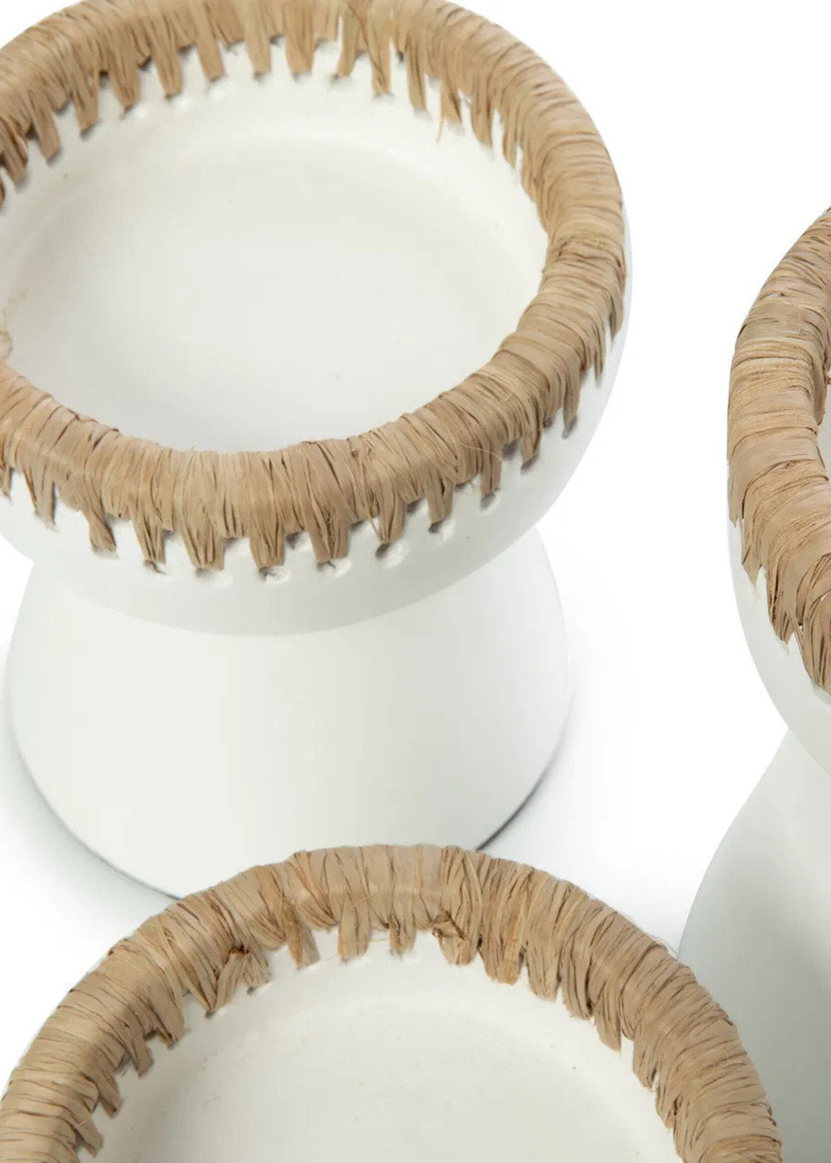 Bazar Bizar Antwerp The Pretty Candle Holder - White Natural - S