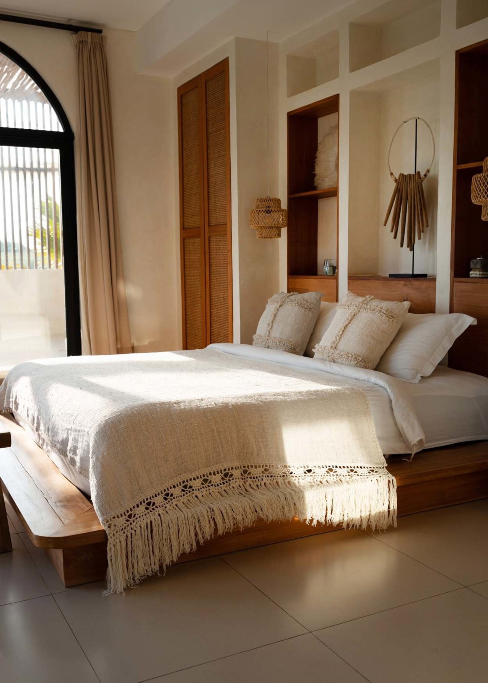 Bazar Bizar Antwerp The Gypsy Bed Throw - Natural