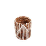 Bazar Bizar Antwerp The Macra-mazing Basket - Natural White - S