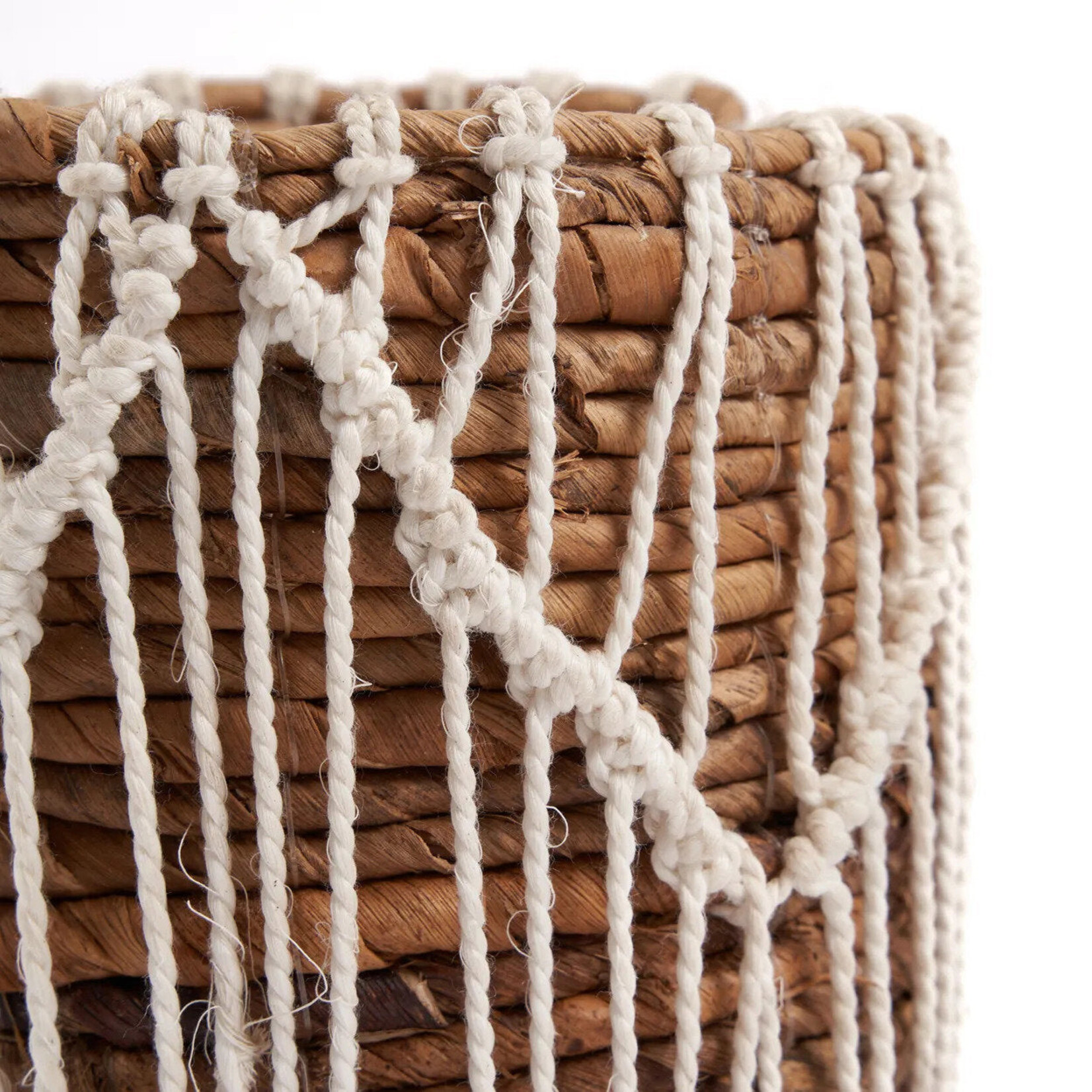 Bazar Bizar Antwerp The Macra-mazing Basket - Natural White - S