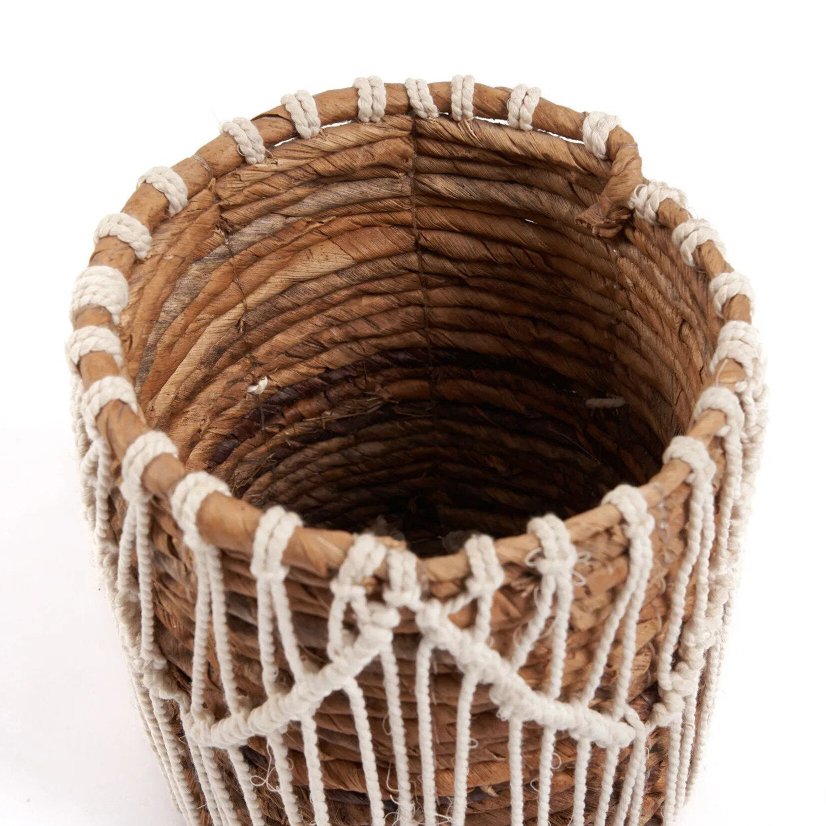 Bazar Bizar Antwerp The Macra-mazing Basket - Natural White - S