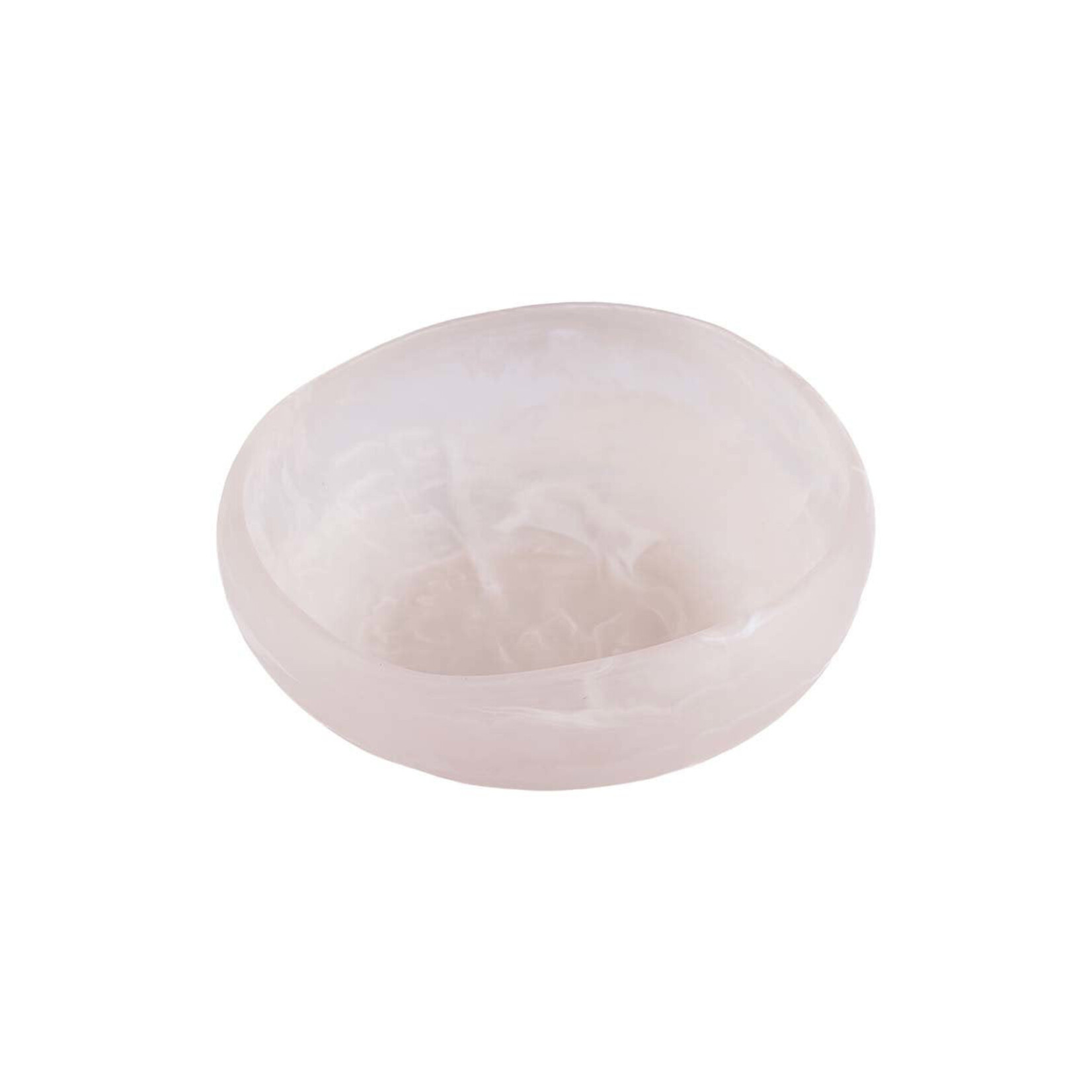 Bazar Bizar Antwerp The Resin Organic Bowl - Pink White - S