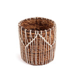 Bazar Bizar Antwerp The Macra-mazing Basket - Natural White - M