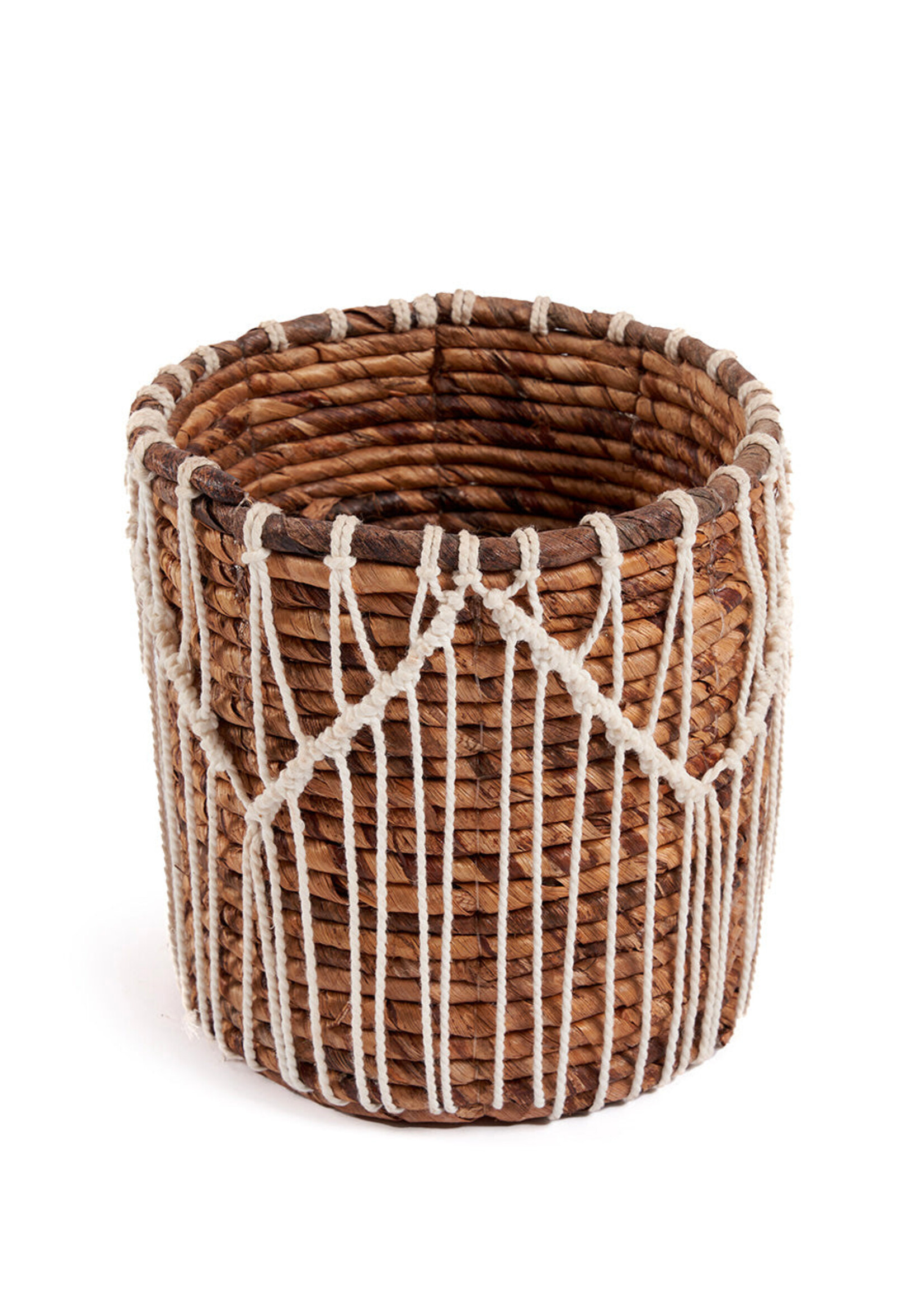 Bazar Bizar Antwerp The Macra-mazing Basket - Natural White - M