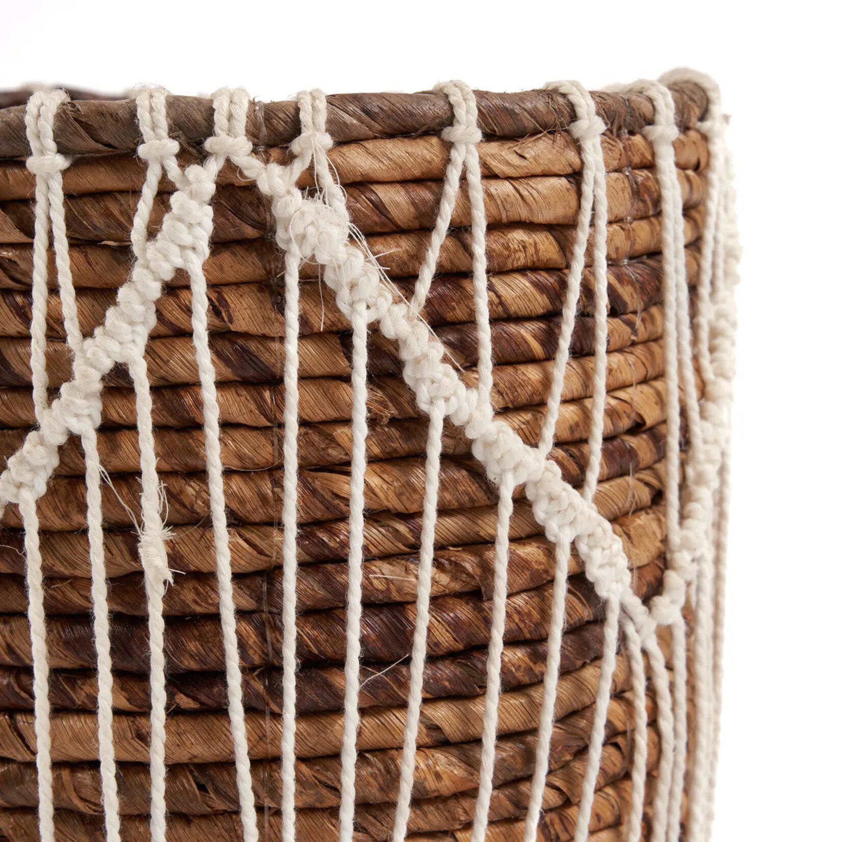 Bazar Bizar Antwerp The Macra-mazing Basket - Natural White - M