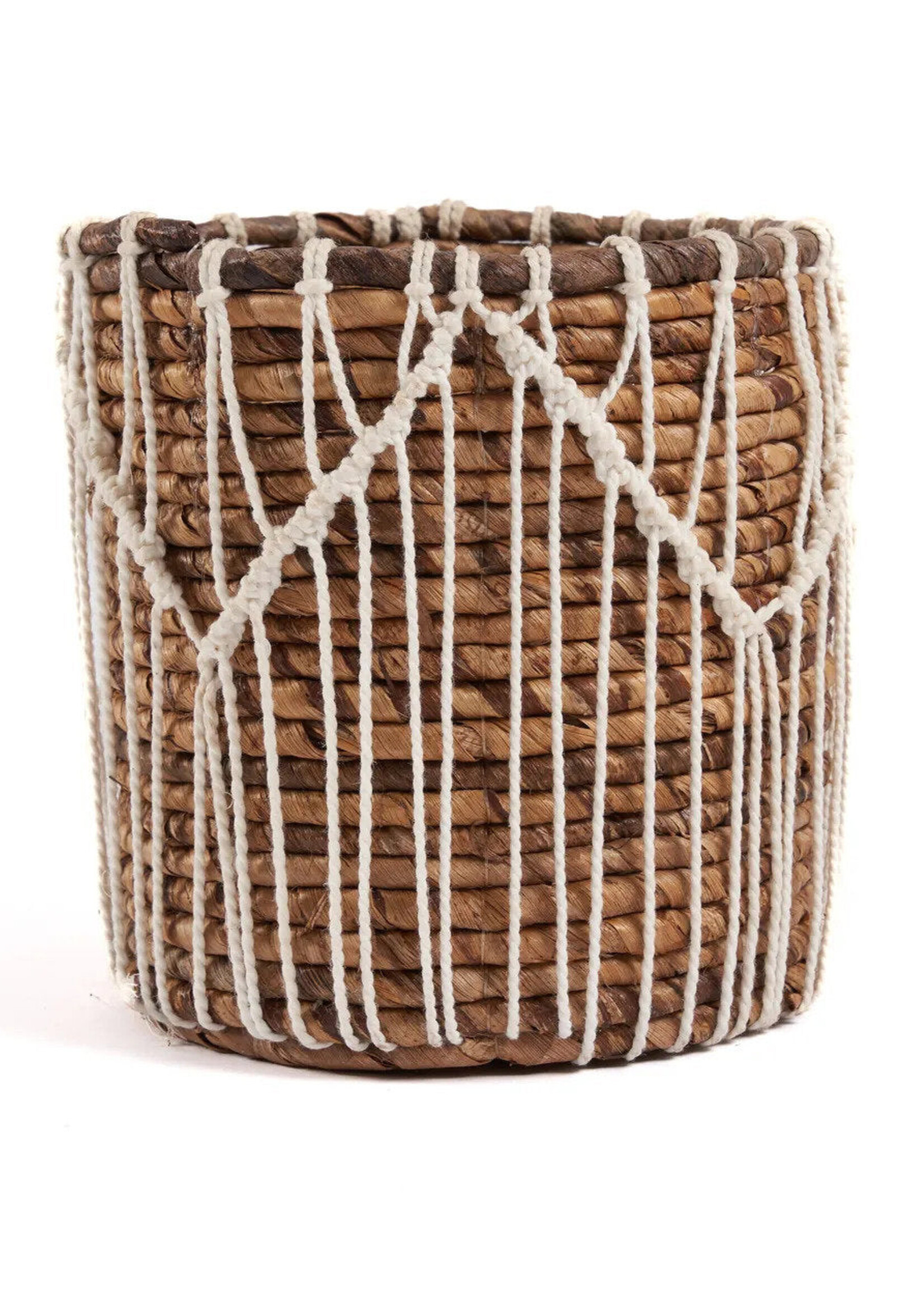 Bazar Bizar Antwerp The Macra-mazing Basket - Natural White - M