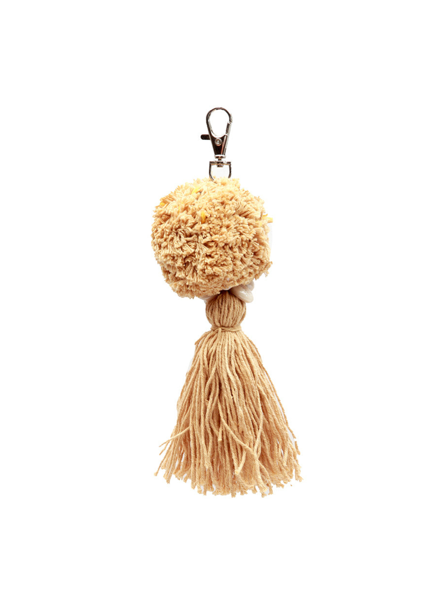 Bazar Bizar Antwerp The Pompom Keychain - Mocca