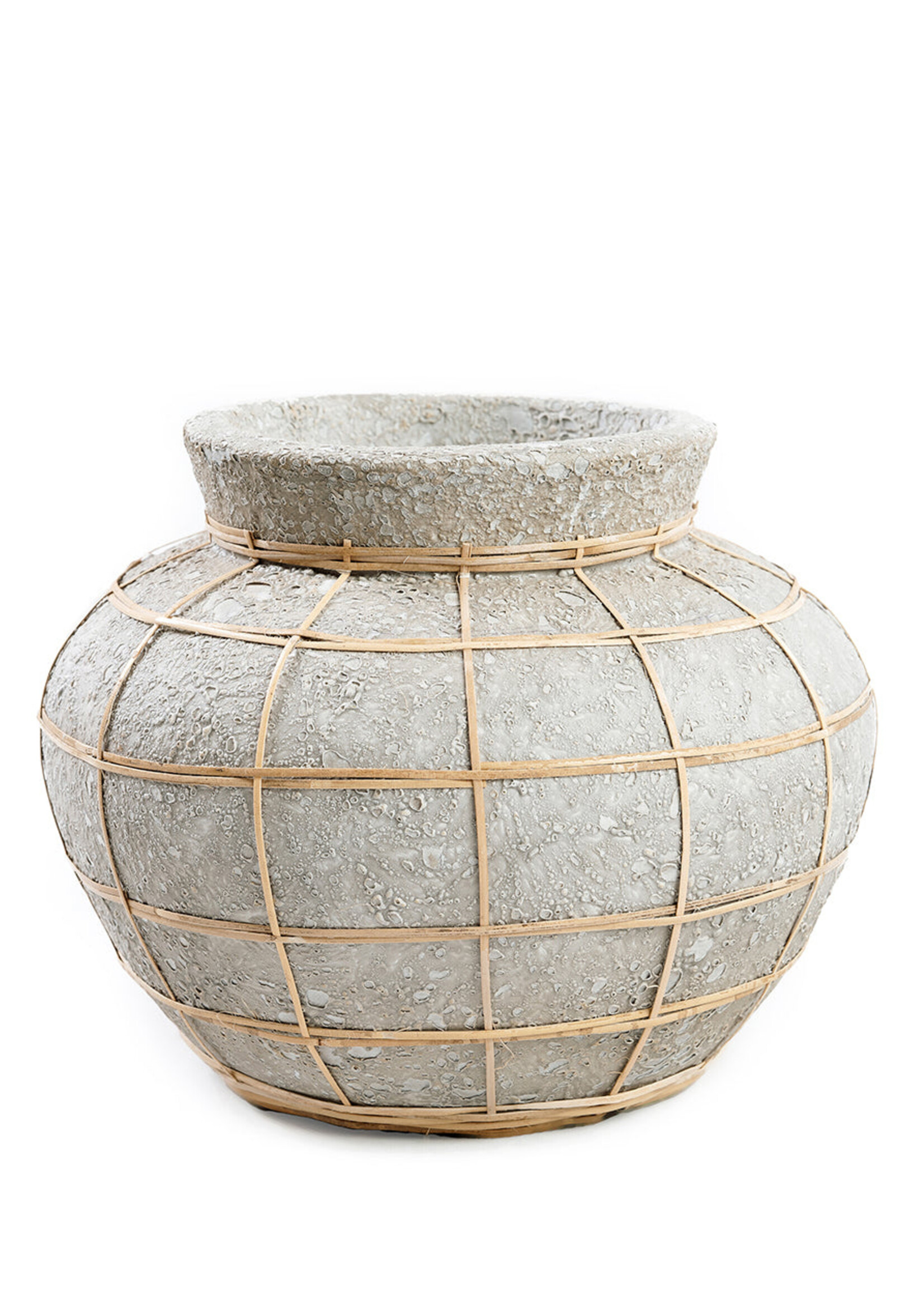 Bazar Bizar Antwerp The Belly Vase - Concrete Natural - S