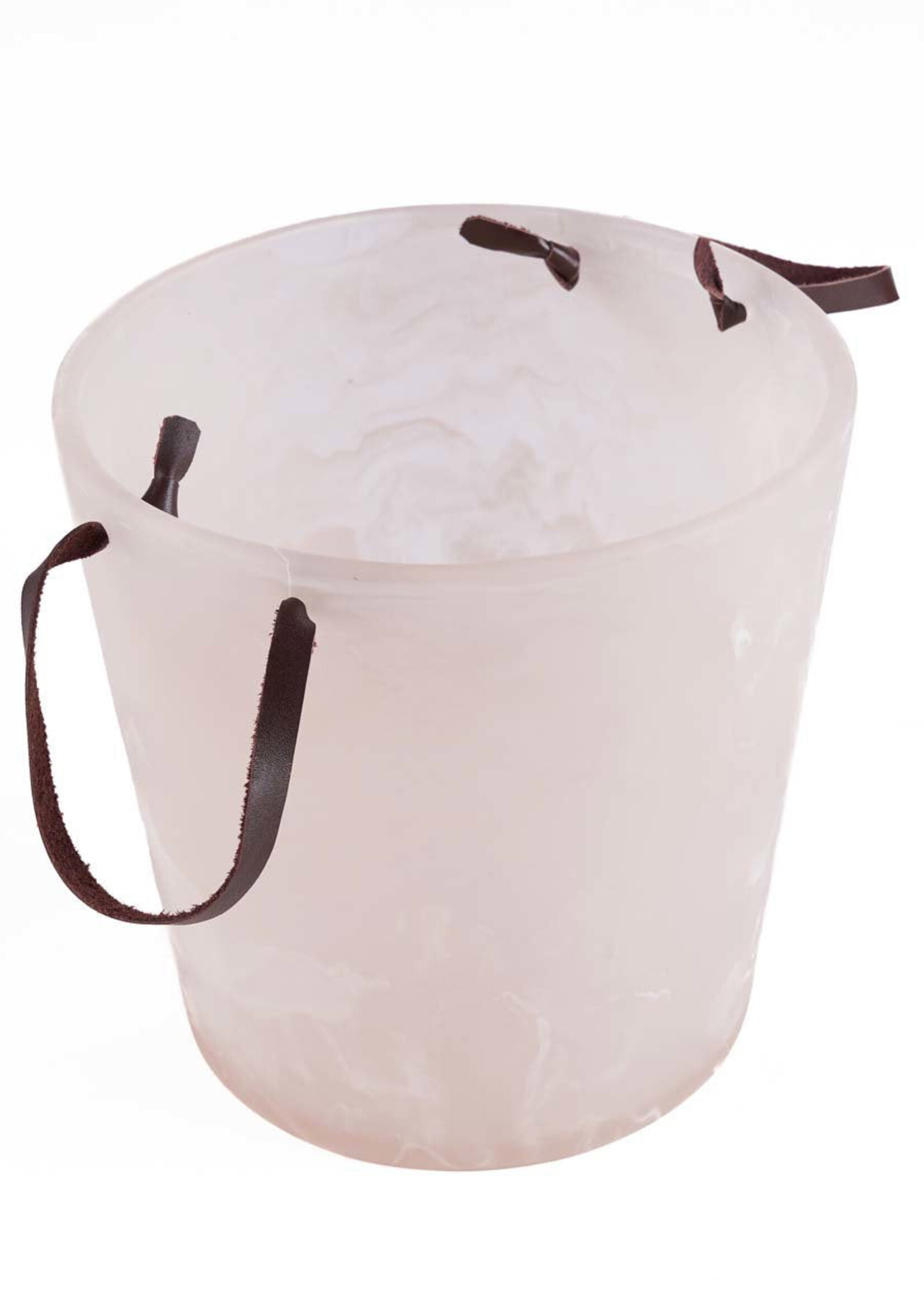 Bazar Bizar Antwerp The Resin Ice Bucket - Pink White