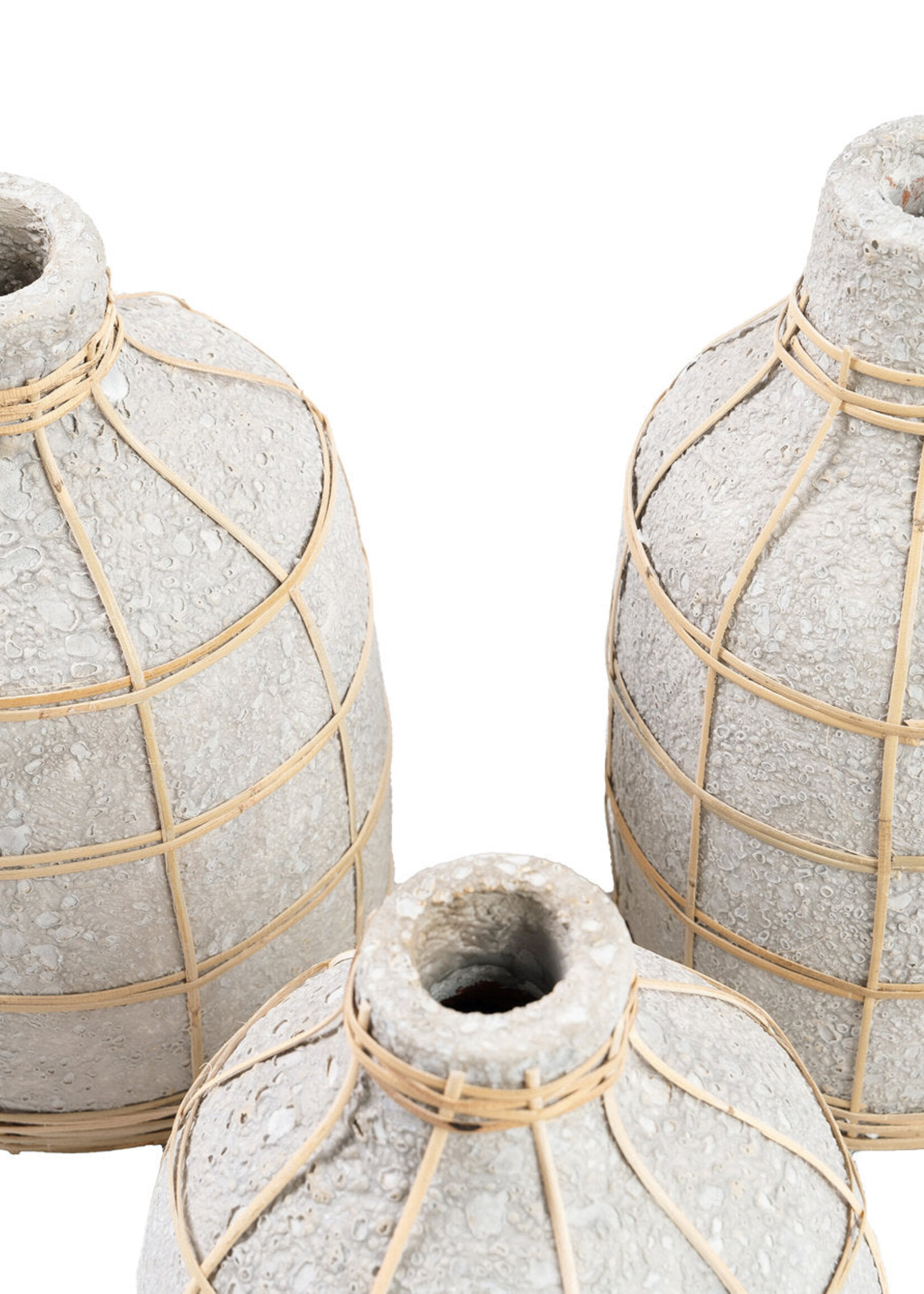 Bazar Bizar Antwerp The Whoopy Vase - Concrete Natural - M