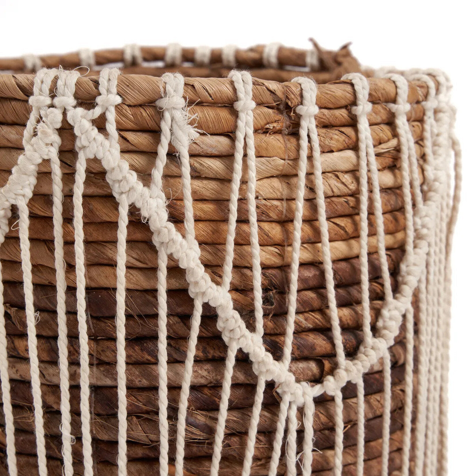 Bazar Bizar Antwerp The Macra-mazing Basket - Natural White - L
