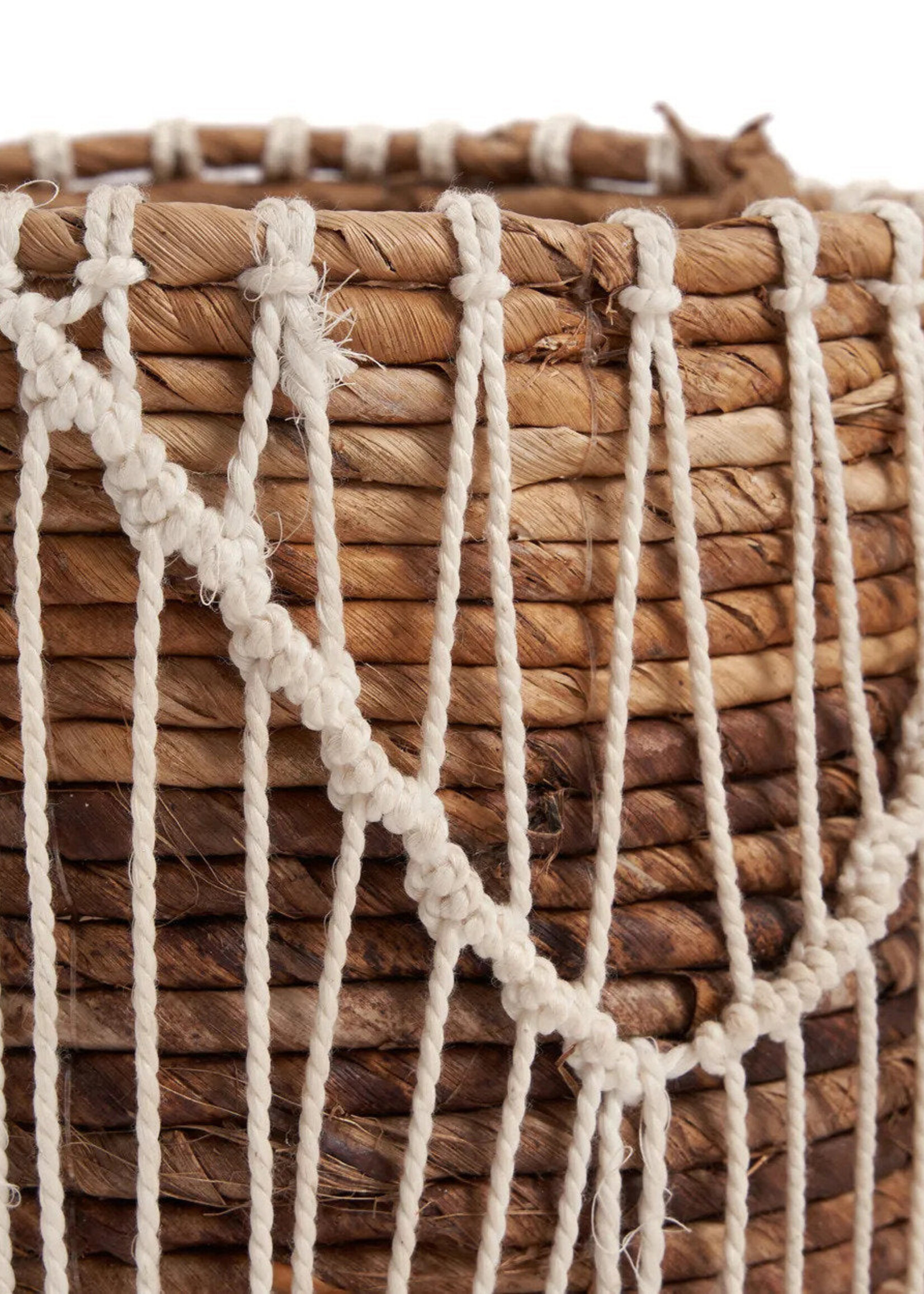 Bazar Bizar Antwerp The Macra-mazing Basket - Natural White - L