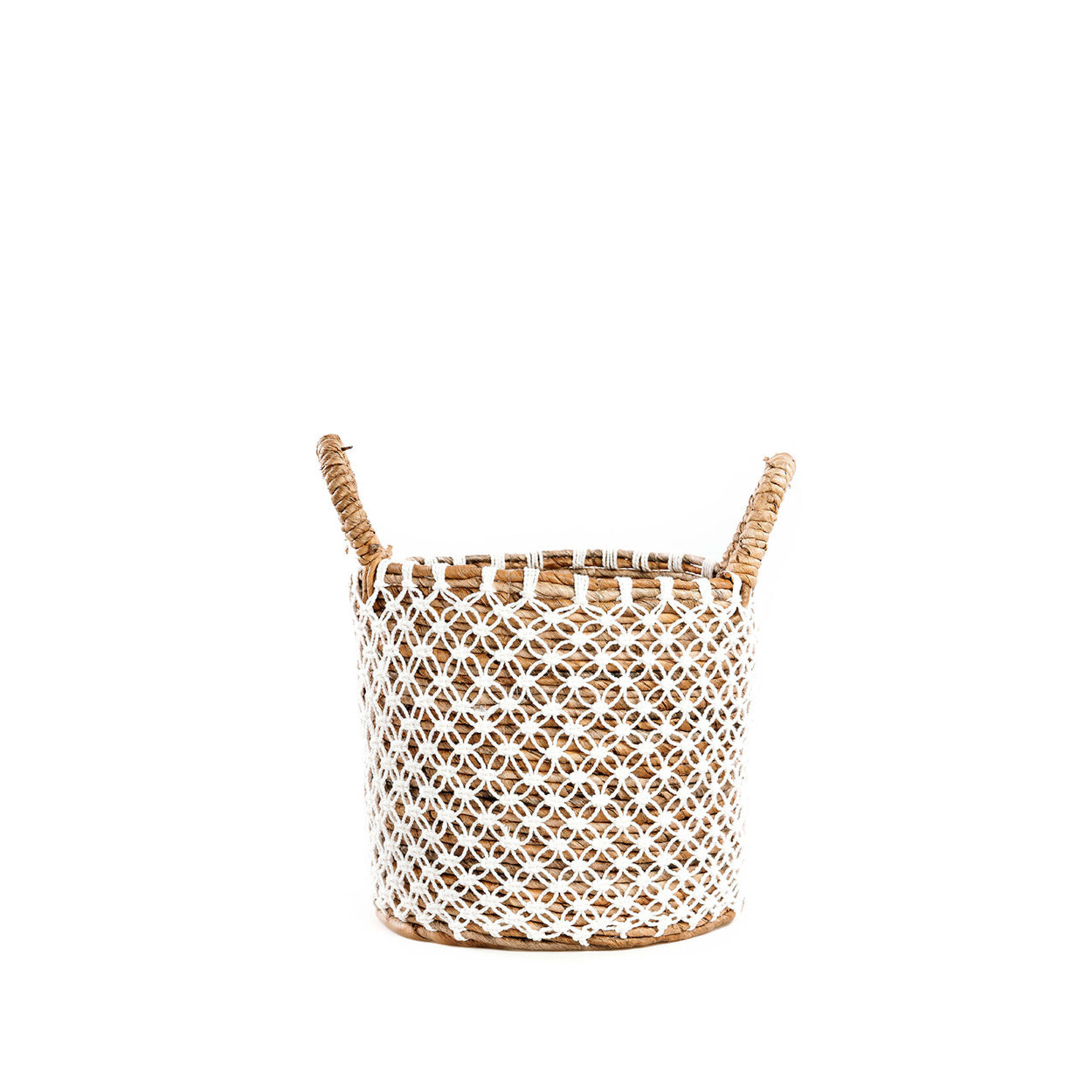Bazar Bizar Antwerp The Crossed Stitched Macrame Basket - S