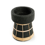 Bazar Bizar Antwerp The Serene Candle Holder - Black Natural - M