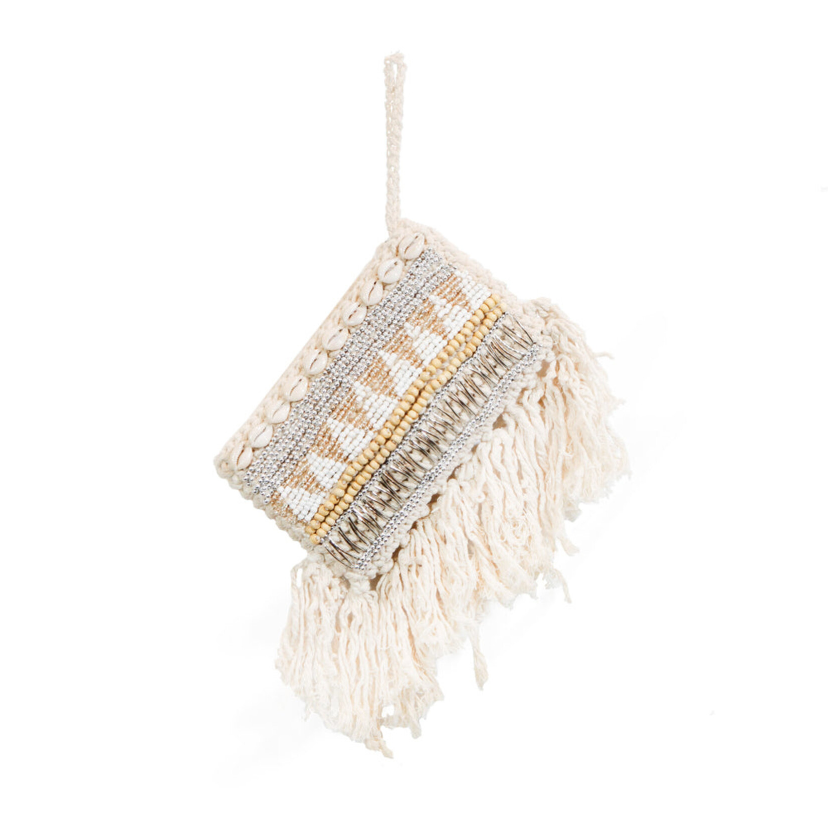 Bazar Bizar Antwerp The Macrame Clutch  - Natural