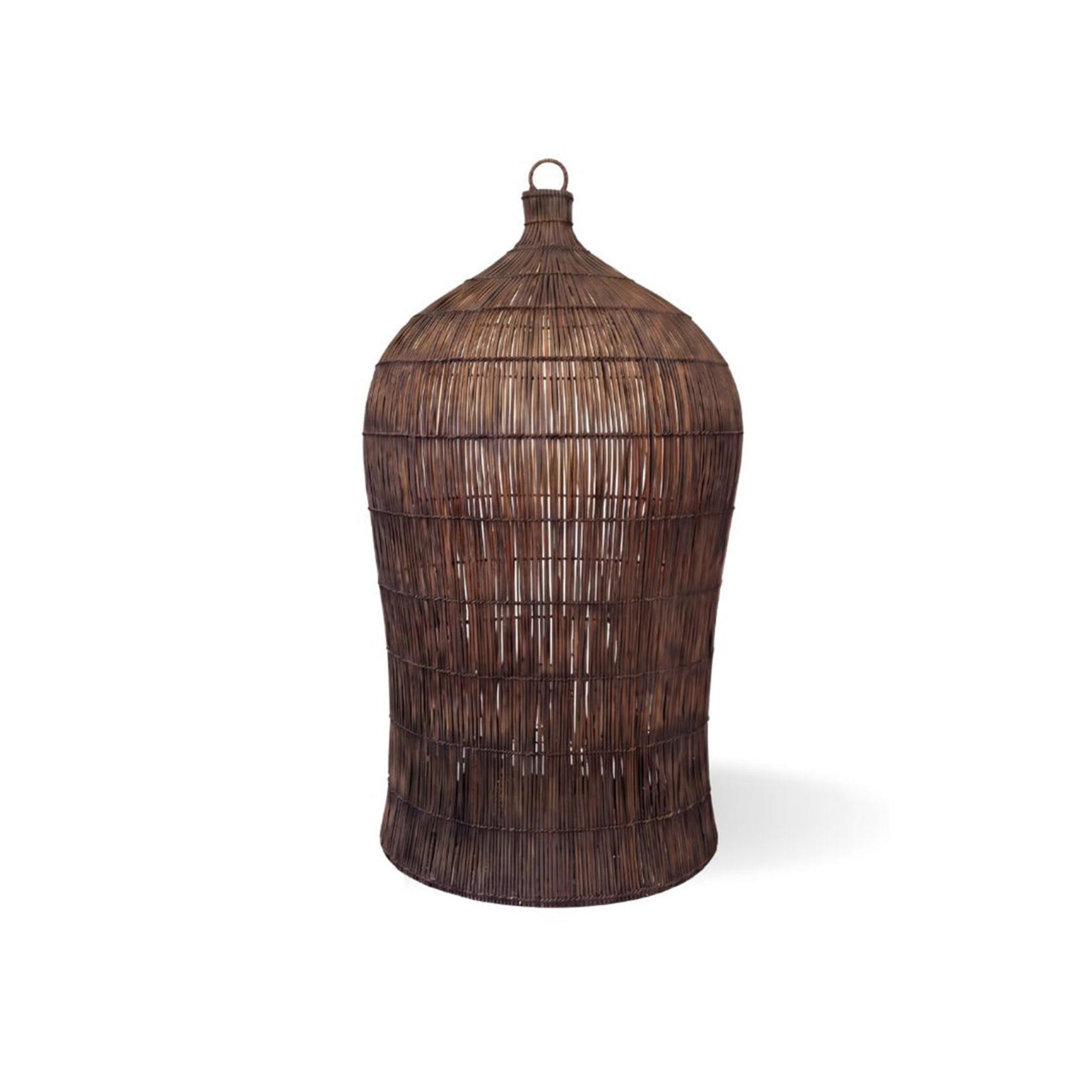 Bazar Bizar Antwerp The Woven Bell Pendant - Dark Walnut - L