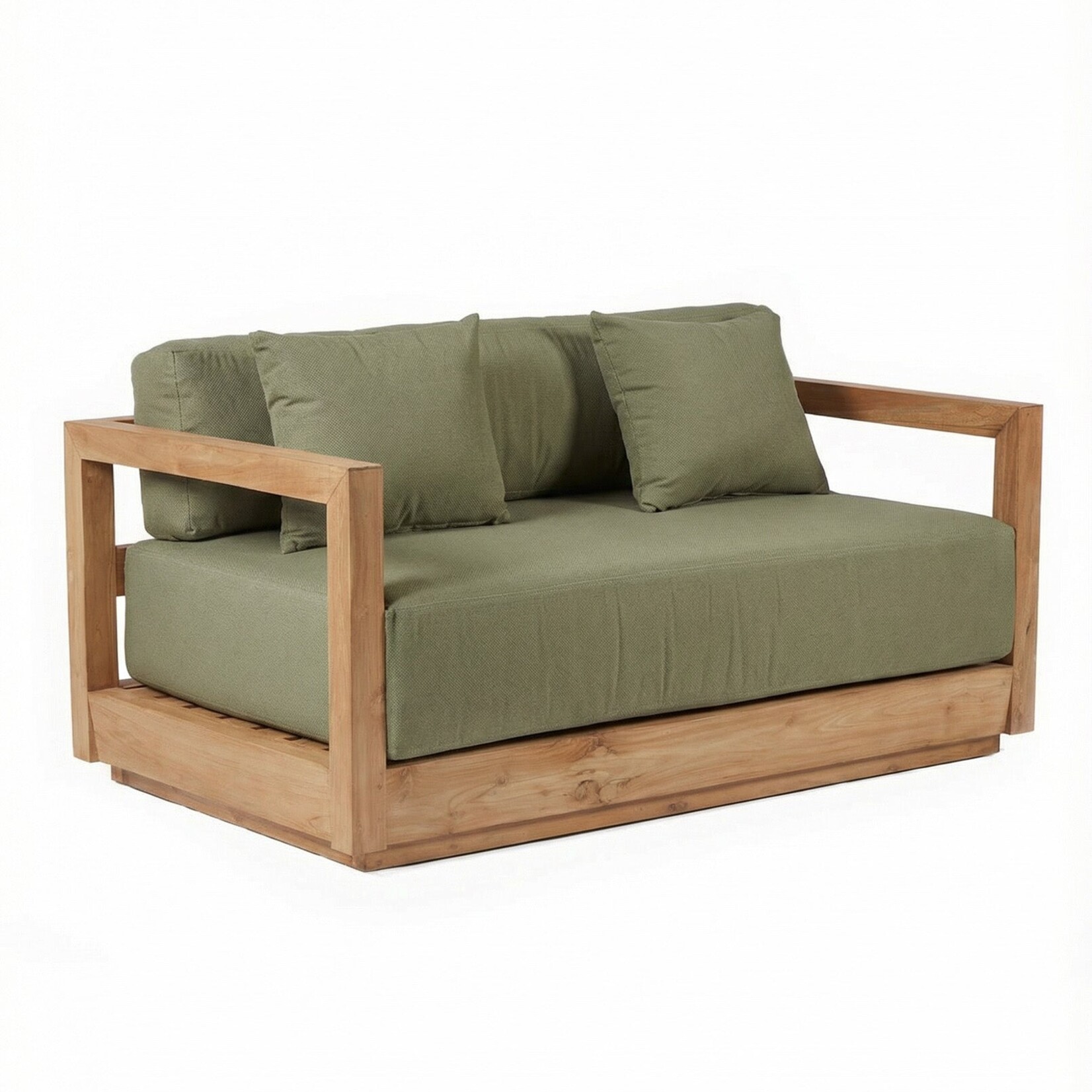 Bazar Bizar Antwerp The Umalas Two Seater Sofa - Outdoor - Green Alga