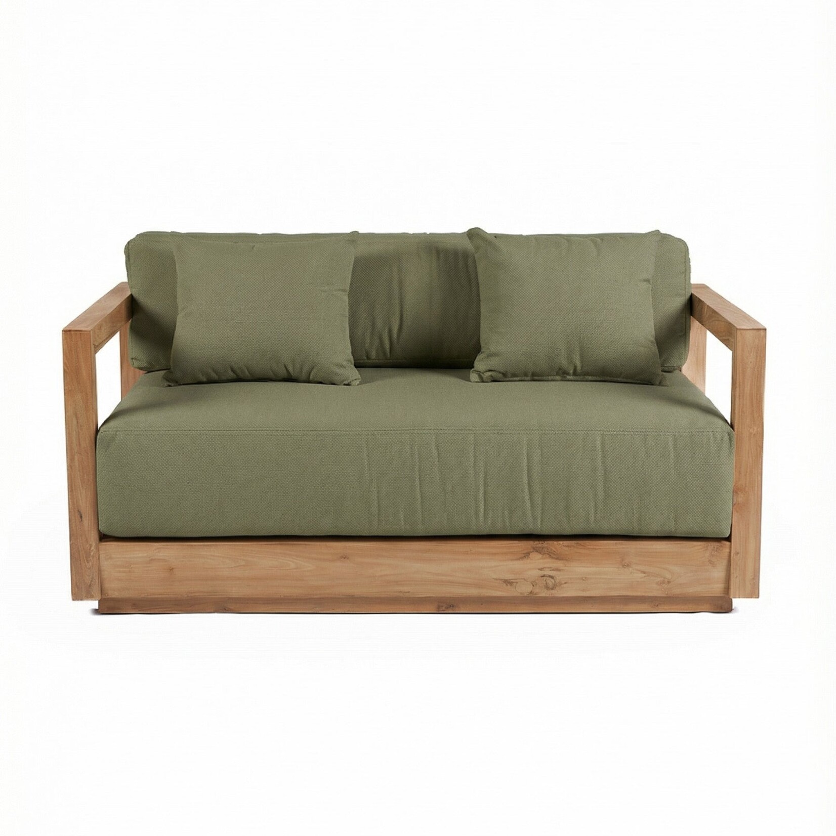 Bazar Bizar Antwerp The Umalas Two Seater Sofa - Outdoor - Green Alga