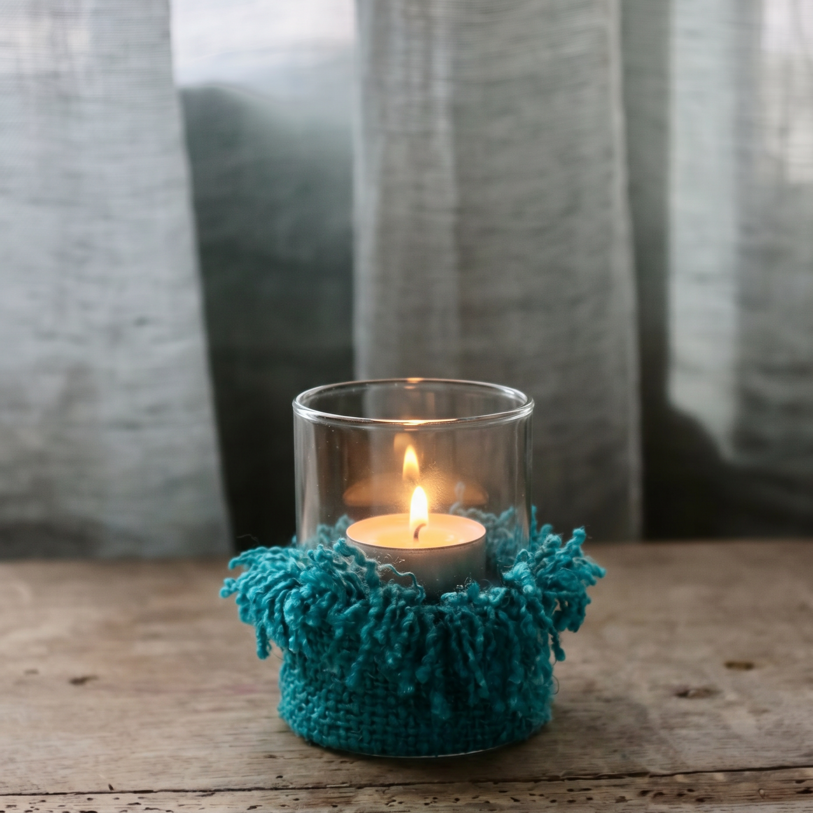 Bazar Bizar Antwerp The Oh My Gee Candle Holder - Aqua - M