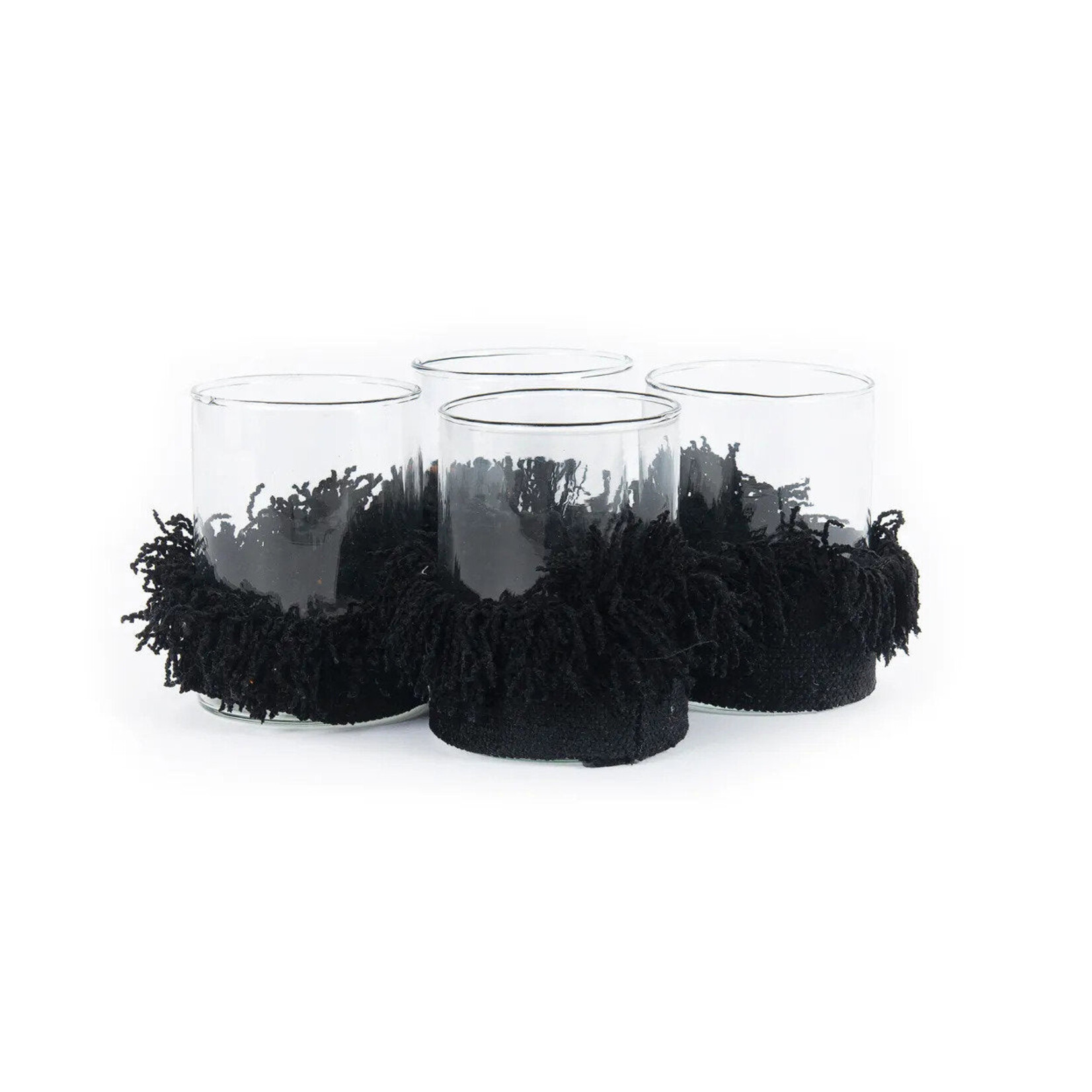 Bazar Bizar Antwerp The Oh My Gee Candle Holder - Black Velvet - M