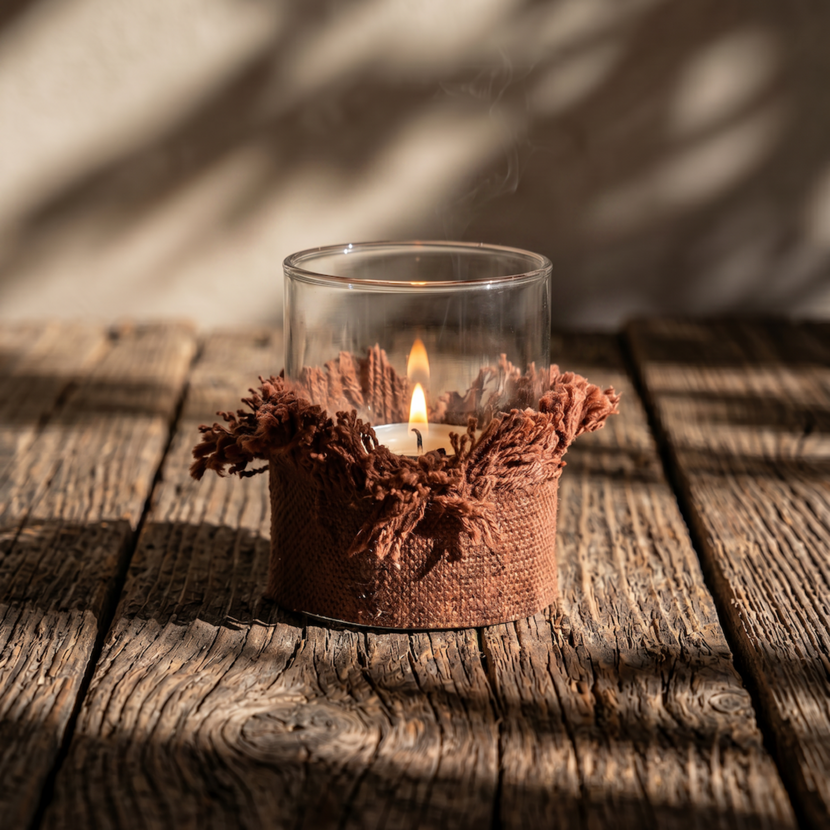 Bazar Bizar Antwerp The Oh My Gee Candle Holder - Burgundy Velvet - M