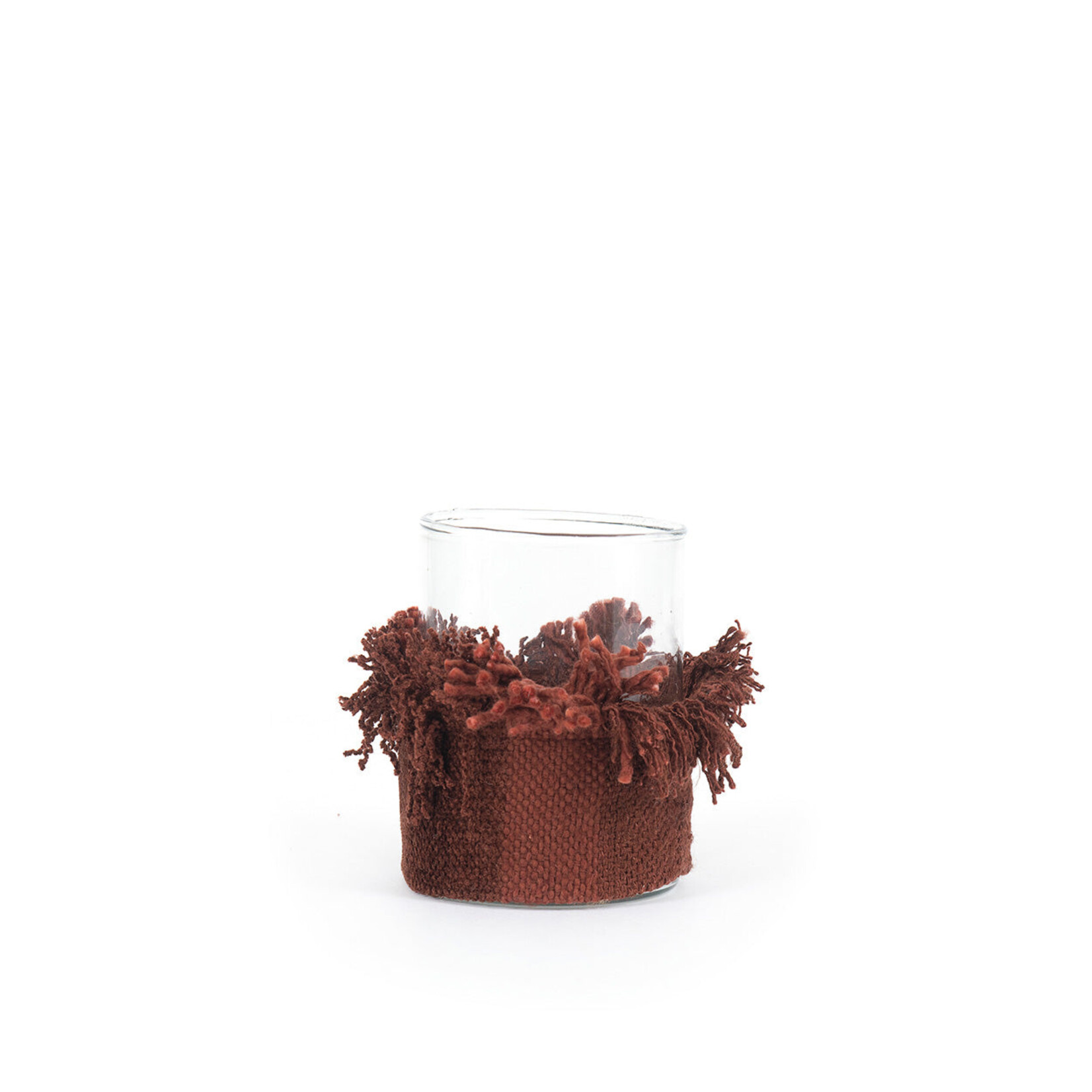 Bazar Bizar Antwerp The Oh My Gee Candle Holder - Burgundy Velvet - M