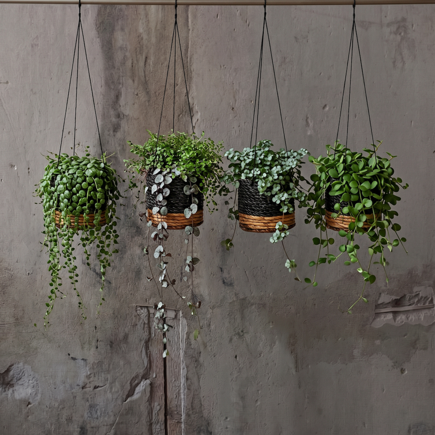 Bazar Bizar Antwerp The Banana Plant Hanger - Natural Black - S