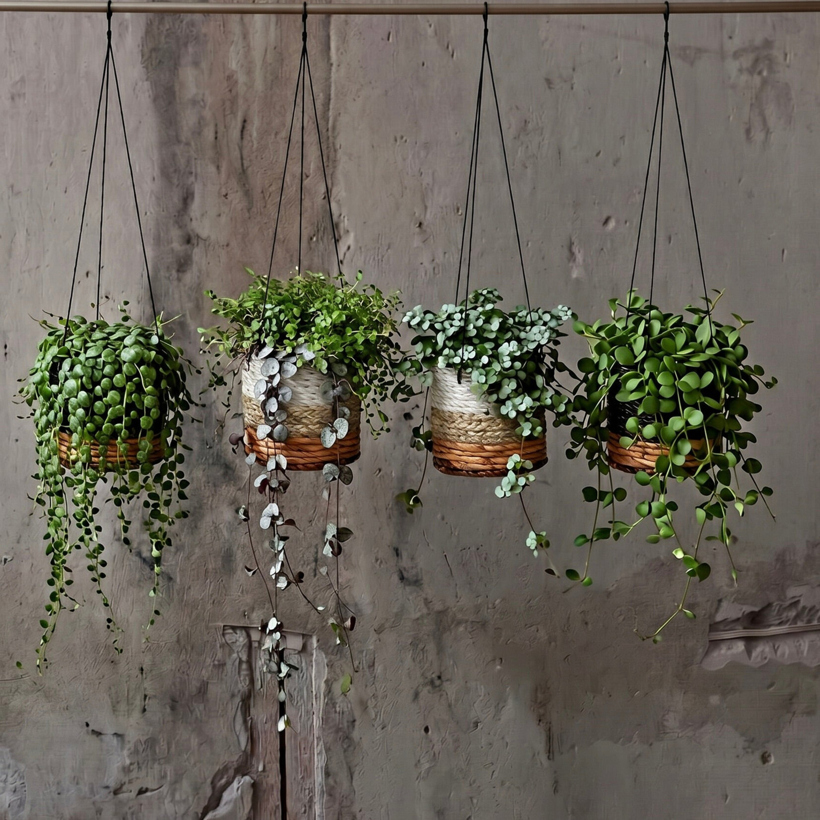 Bazar Bizar Antwerp The Banana Plant Hanger - Natural White - S