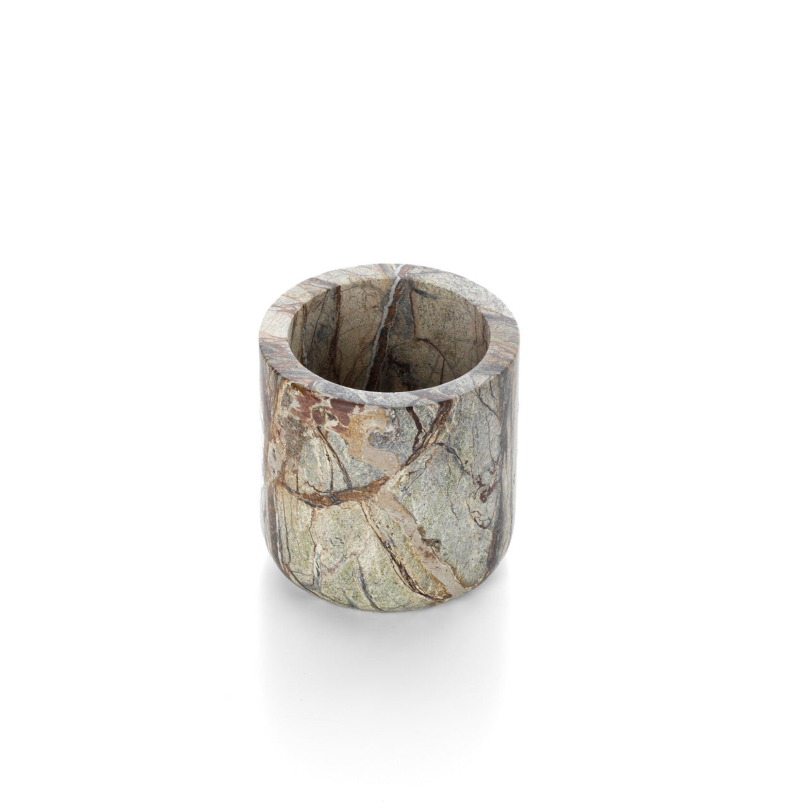 Bazar Bizar Antwerp The Bidasar Marble Planter - Green