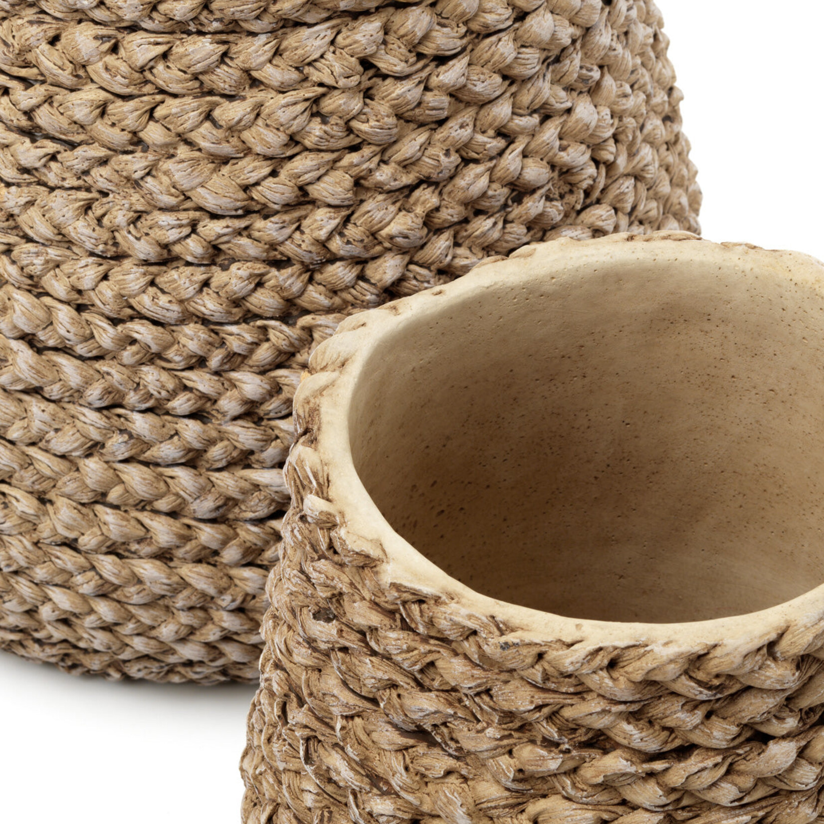 Bazar Bizar Antwerp The Fake Braided Planter - Natural - M