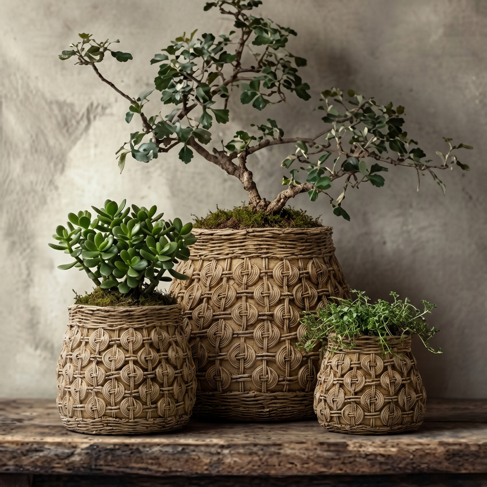 Bazar Bizar Antwerp The Knot Concrete Planter - L