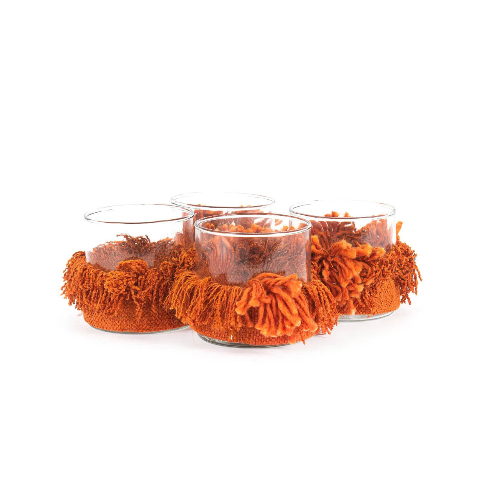 Bazar Bizar Antwerp The Oh My Gee Candle Holder - Rust Velvet - S