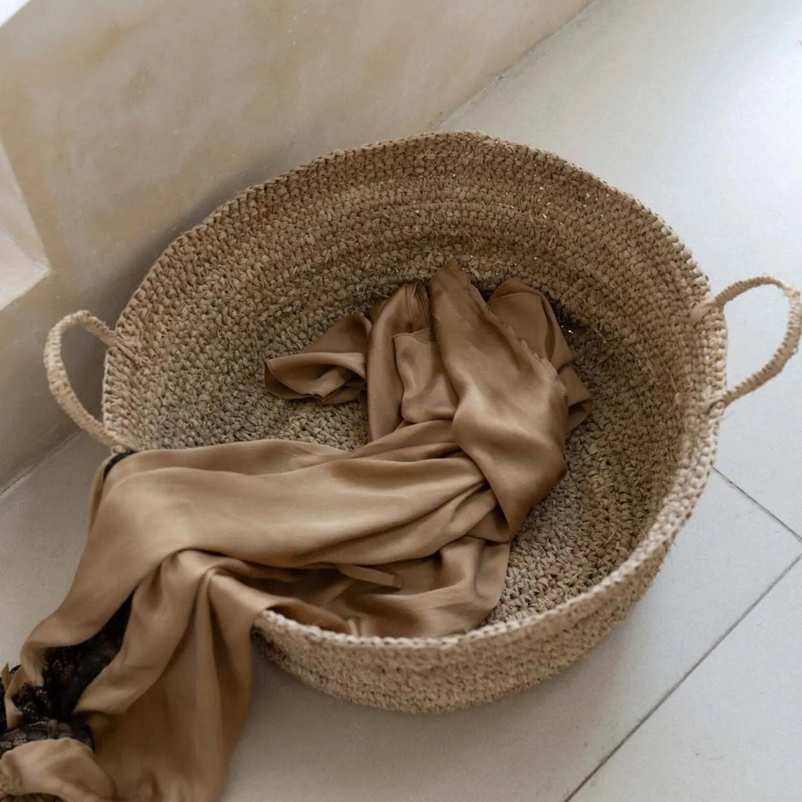 Bazar Bizar Antwerp The Raffia Basket Trays - Natural - L