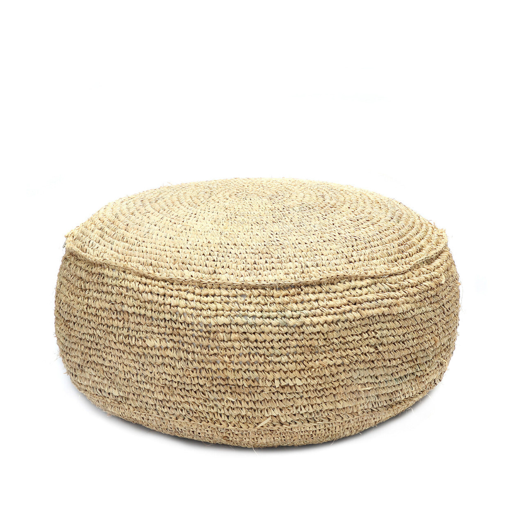 Bazar Bizar Antwerp The Raffia Flores Pouffe - Natural