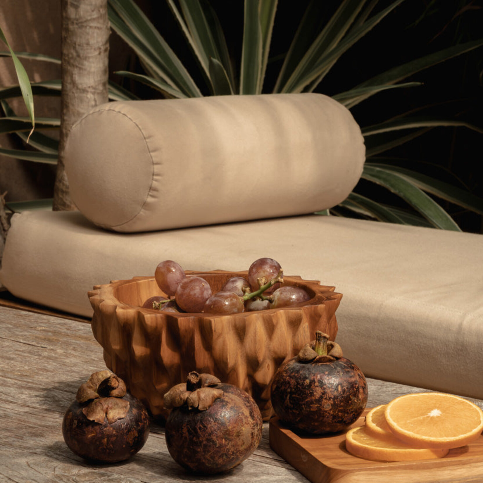 Bazar Bizar Antwerp The Teak Square Plate - Natural - XS