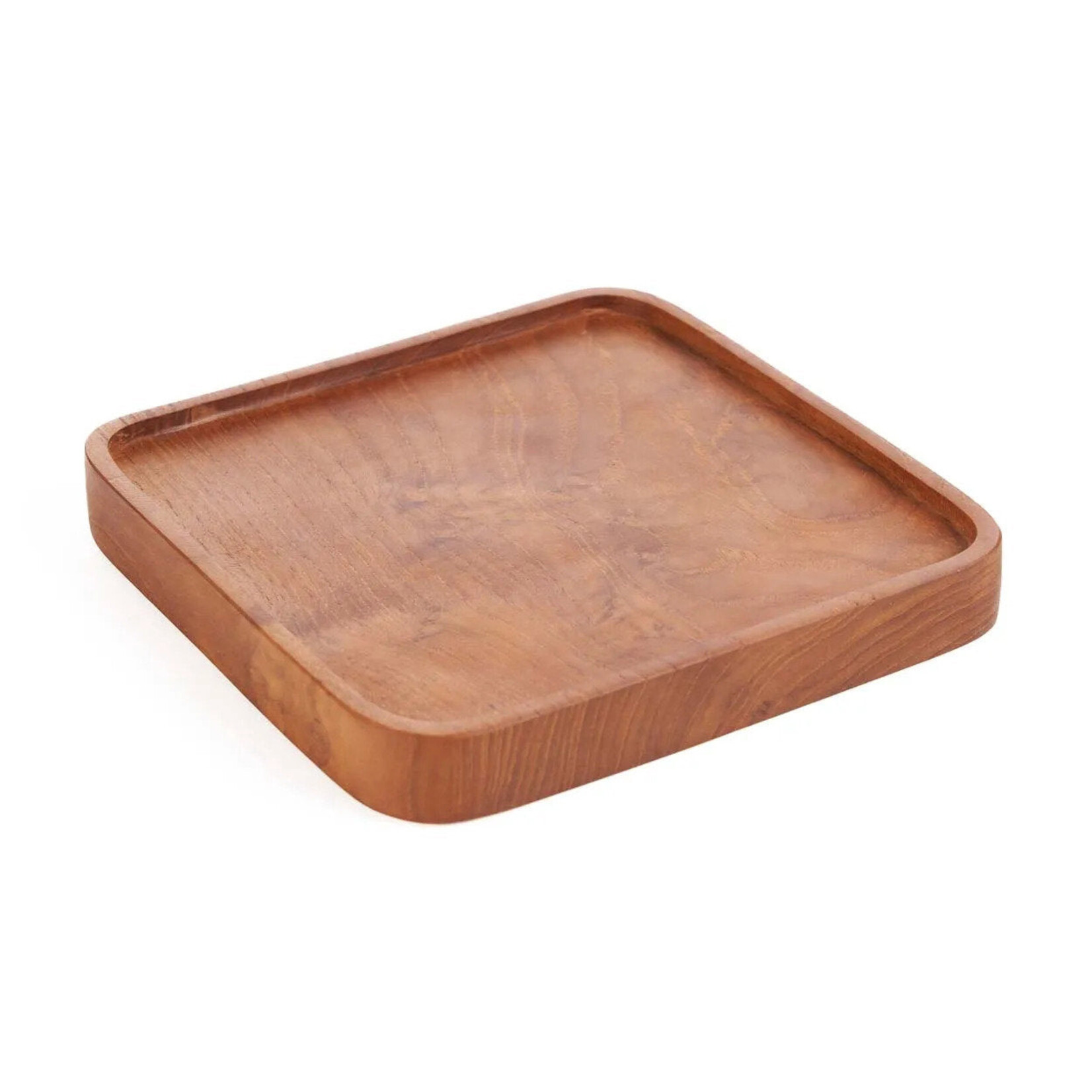 Bazar Bizar Antwerp The Teak Square Plate - Natural - XS
