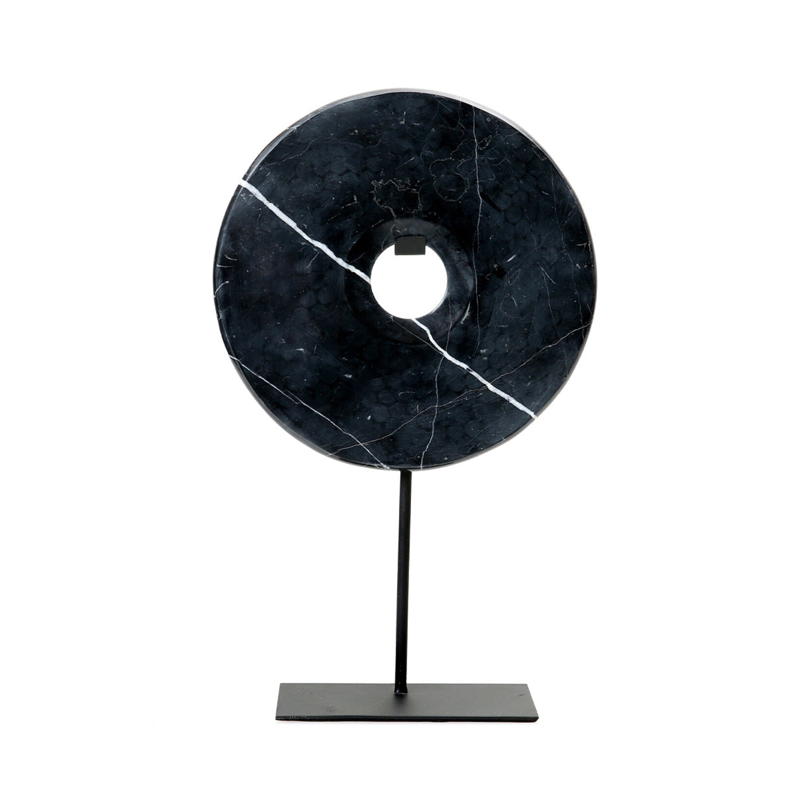 Bazar Bizar Antwerp The Marble Disc on Stand - Black - L