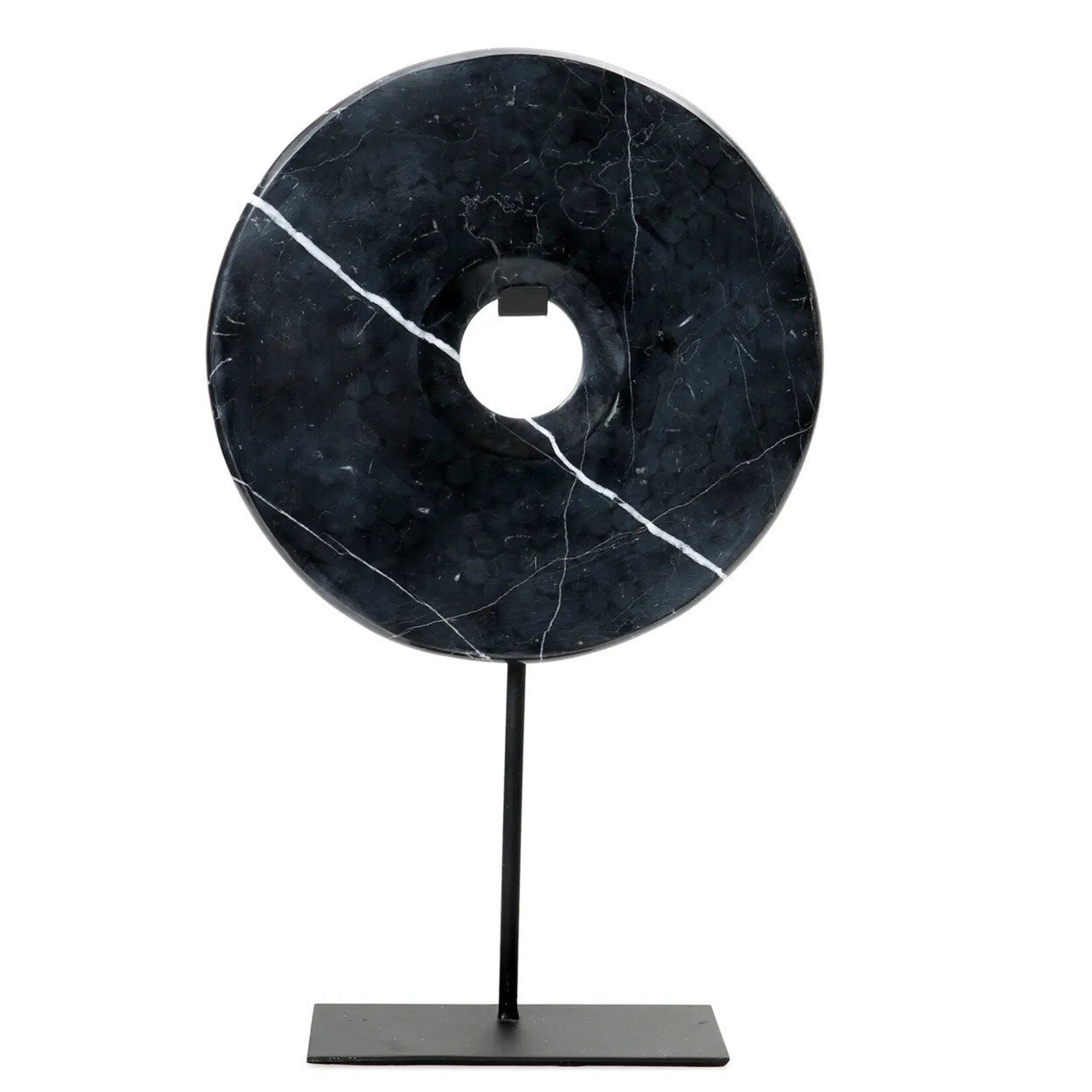 Bazar Bizar Antwerp The Marble Disc on Stand - Black - L