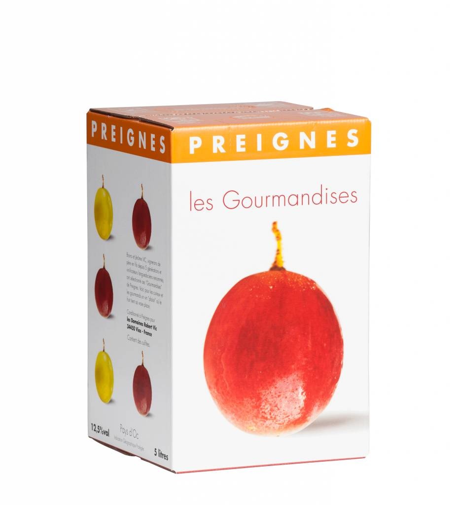 Domaine Robert Vic / Preignes Le Vieux Wijn in pak 5 liter - Gourmandises Rouge