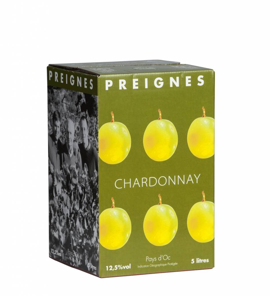 Domaine Robert Vic / Preignes Le Vieux Wijn in pak 5 liter - Preignes Chardonnay