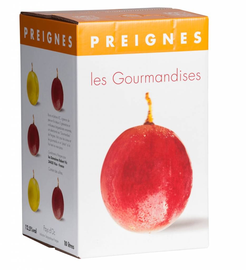 Domaine Robert Vic / Preignes Le Vieux Wijn in pak 10 liter- Gourmandises Blanc
