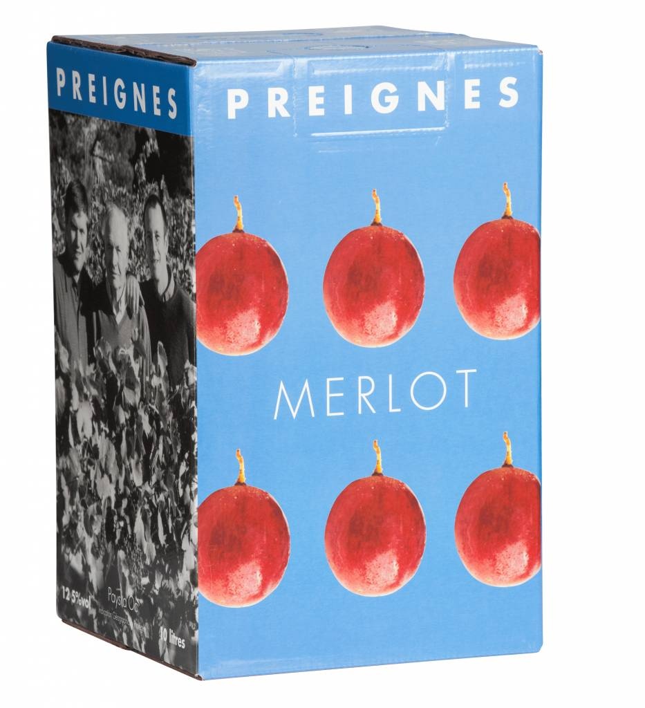 Domaine Robert Vic / Preignes Le Vieux Wijn in pak 10 liter- Preignes Merlot