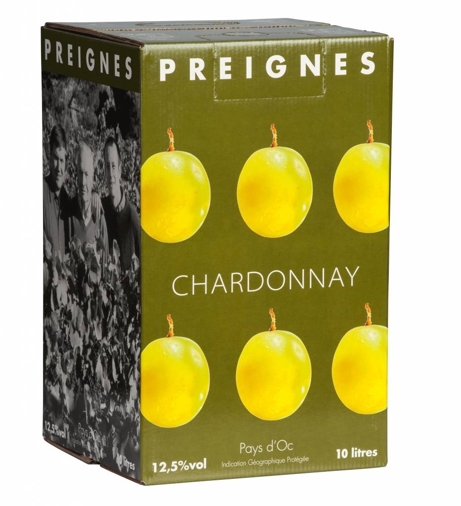 Domaine Robert Vic / Preignes Le Vieux Wijn in pak 10 liter- Preignes Chardonnay