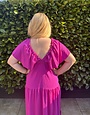Azzurro Jurk Cloë Magenta